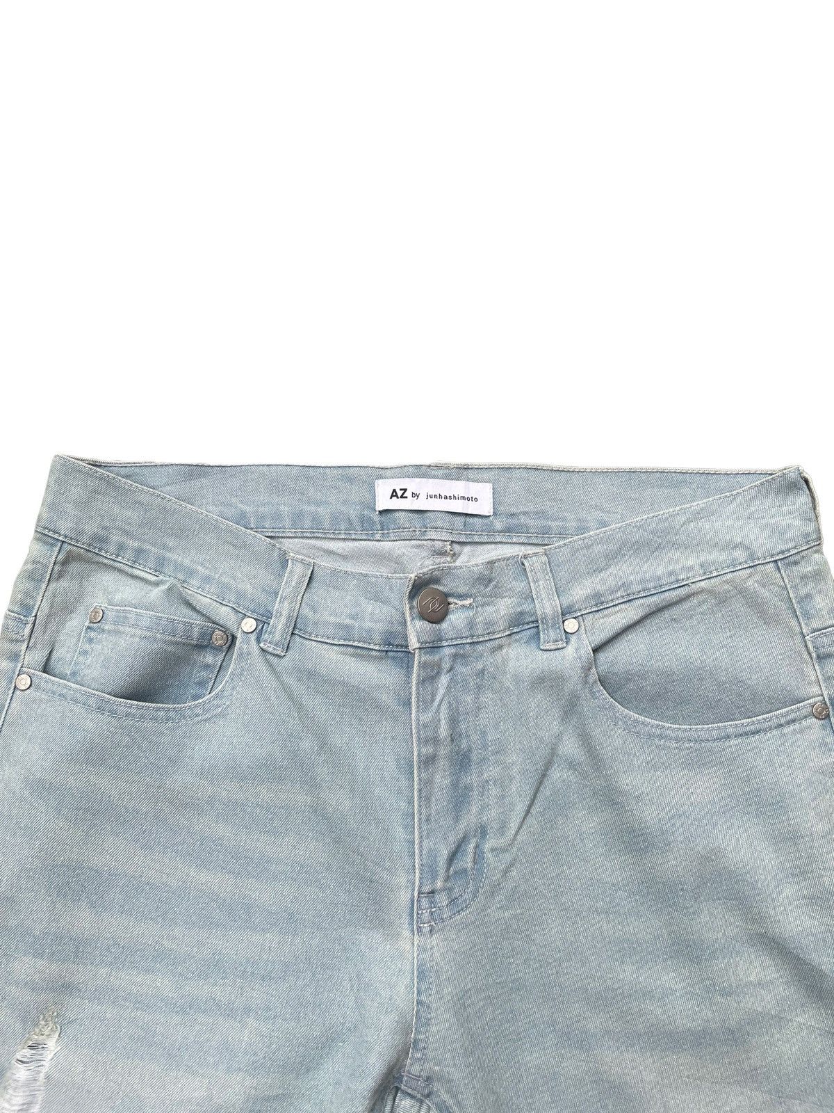 AZ by junhashimoto × junhashimoto Az by Junhashimoto Distresed Denim Size US 33 - 4 Thumbnail