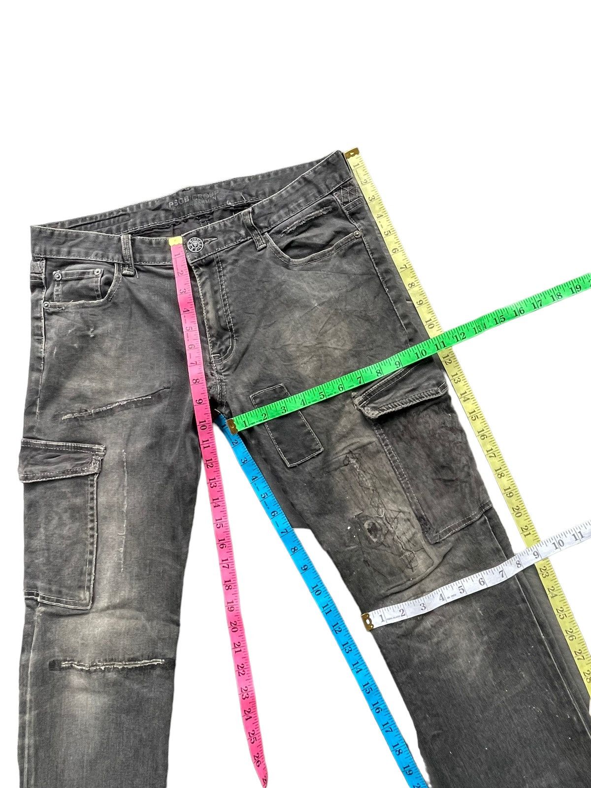 Japanese Brand Psgb group Distressed & Rework Denim Size US 34 / EU 50 - 24 Thumbnail