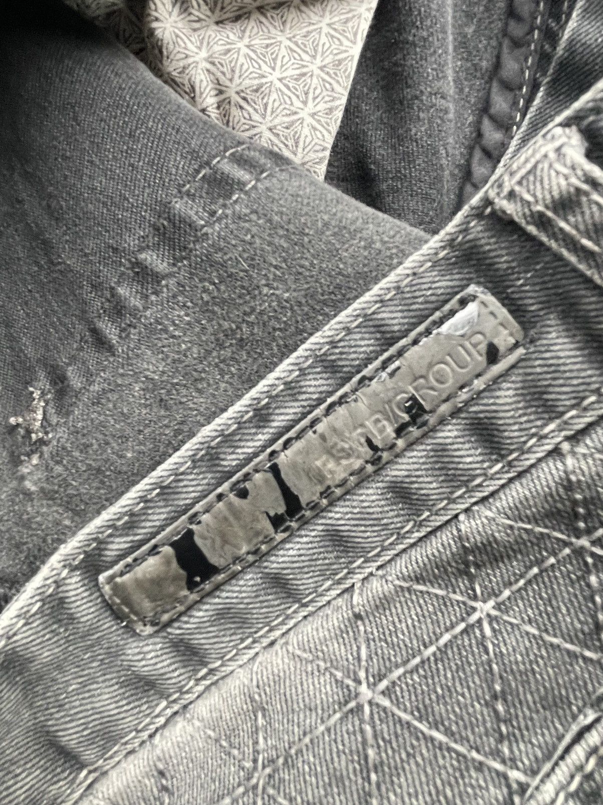 Japanese Brand Psgb group Distressed & Rework Denim Size US 34 / EU 50 - 14 Thumbnail