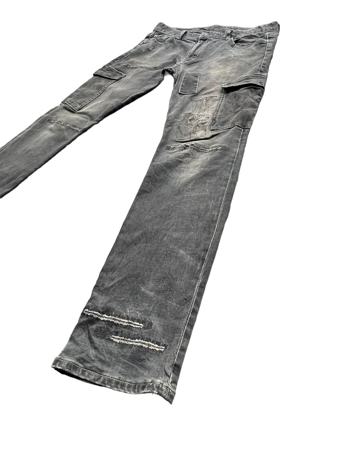 Japanese Brand Psgb group Distressed & Rework Denim Size US 34 / EU 50 - 2 Thumbnail