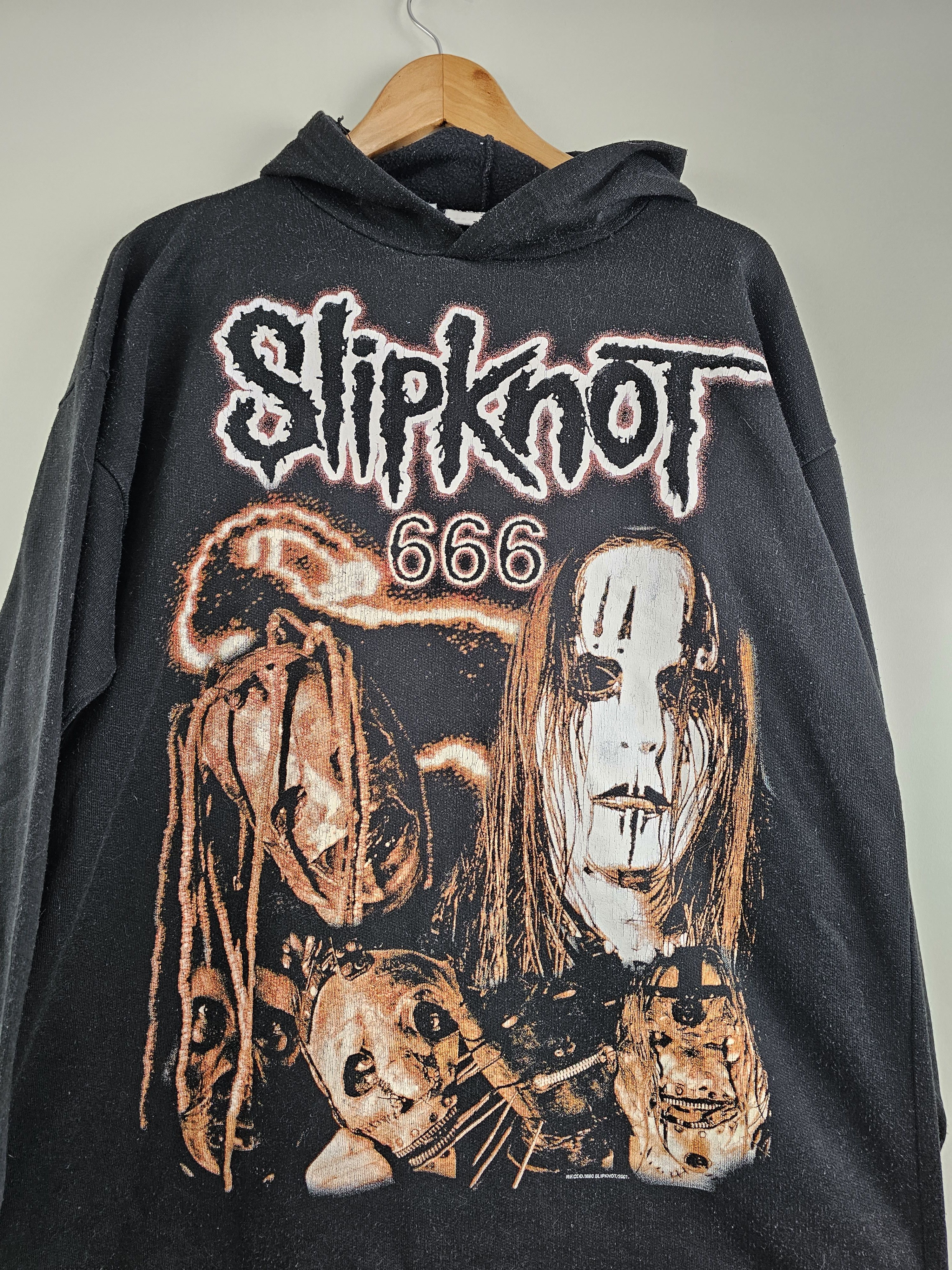 Band Tees × Slipknot × Vintage 2001 Slipknot Vintage Hoodie X Size US XL / EU 56 / 4 - 2 Thumbnail