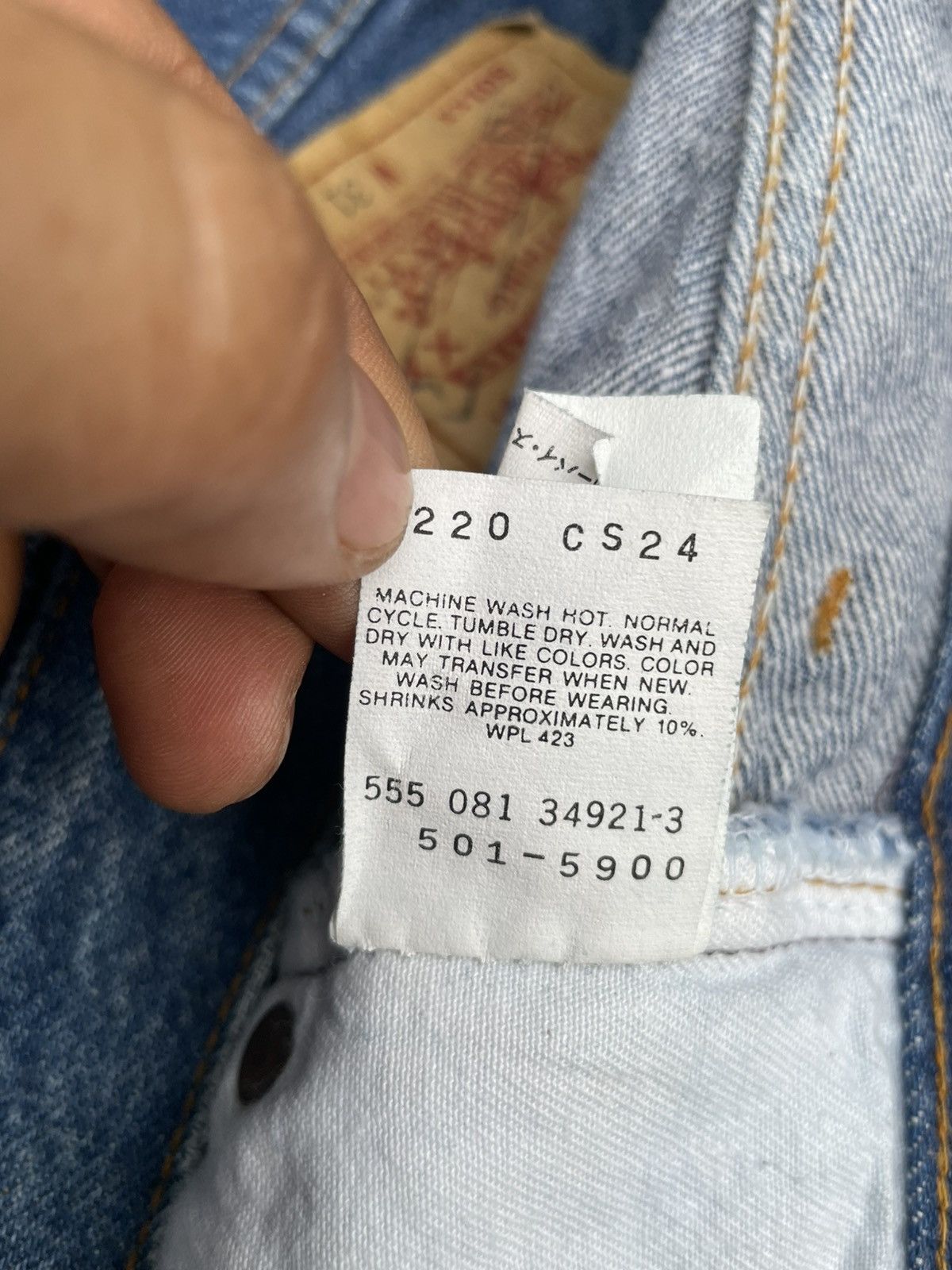Levi's Vintage 1991 Levis 501XX e Usa Size US 30 / EU 46 - 17 Thumbnail