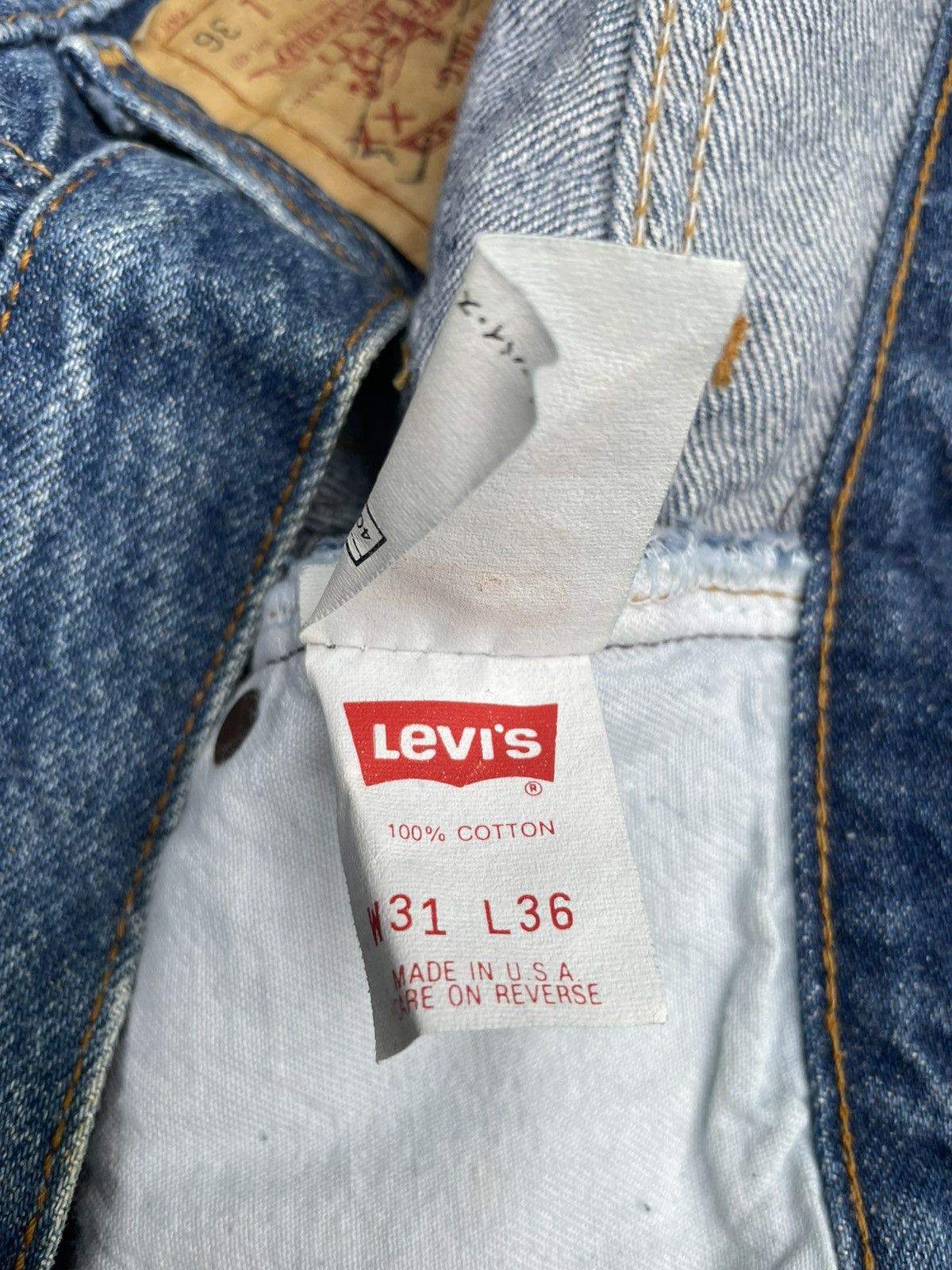 Levi's Vintage 1991 Levis 501XX e Usa Size US 30 / EU 46 - 18 Thumbnail