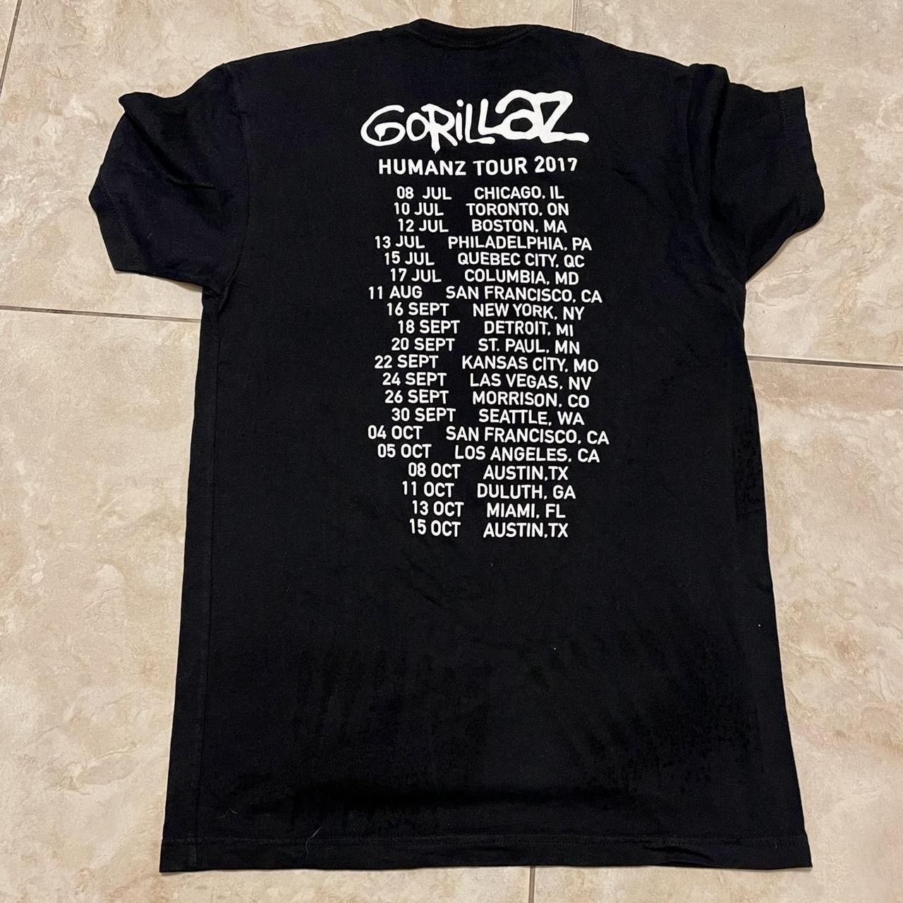 Band Tees ELECTRONIC RAP INDIE BAND GORILLAZ TOUR TEE! Size US S / EU 44-46 / 1 - 3 Thumbnail