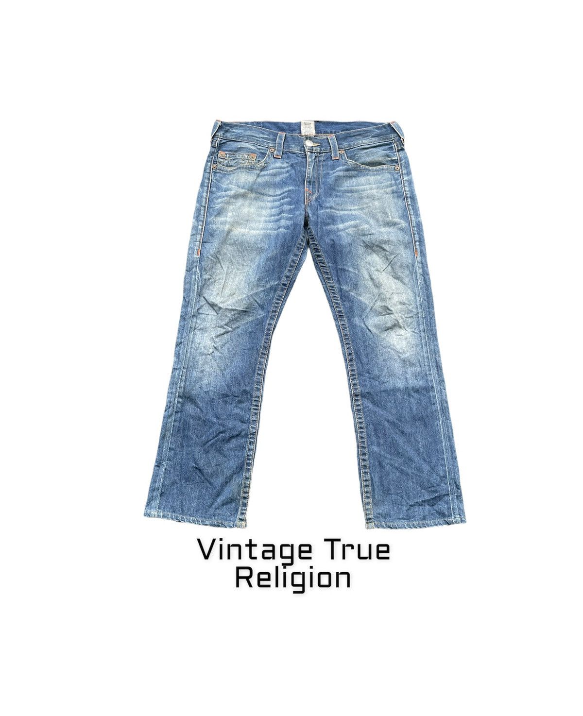 True Religion Vintage True Religion Aging Faded Wash Size US 36 / EU 52 - 1 Thumbnail