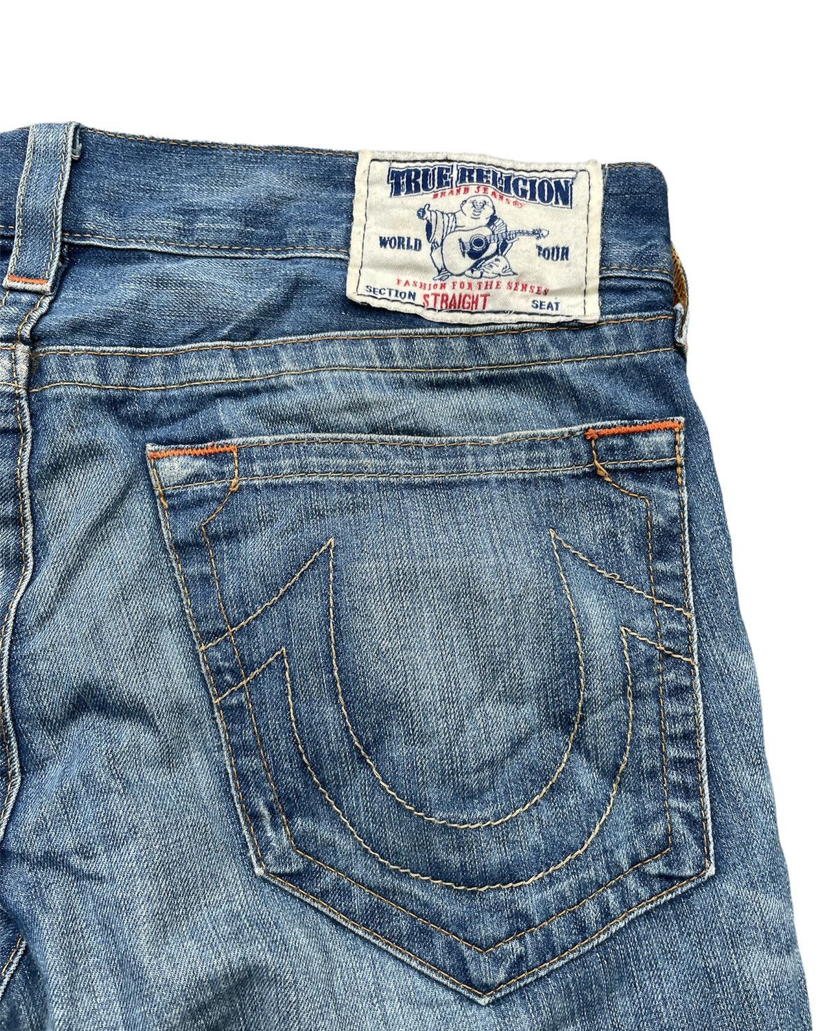 True Religion Vintage True Religion Aging Faded Wash Size US 36 / EU 52 - 13 Thumbnail