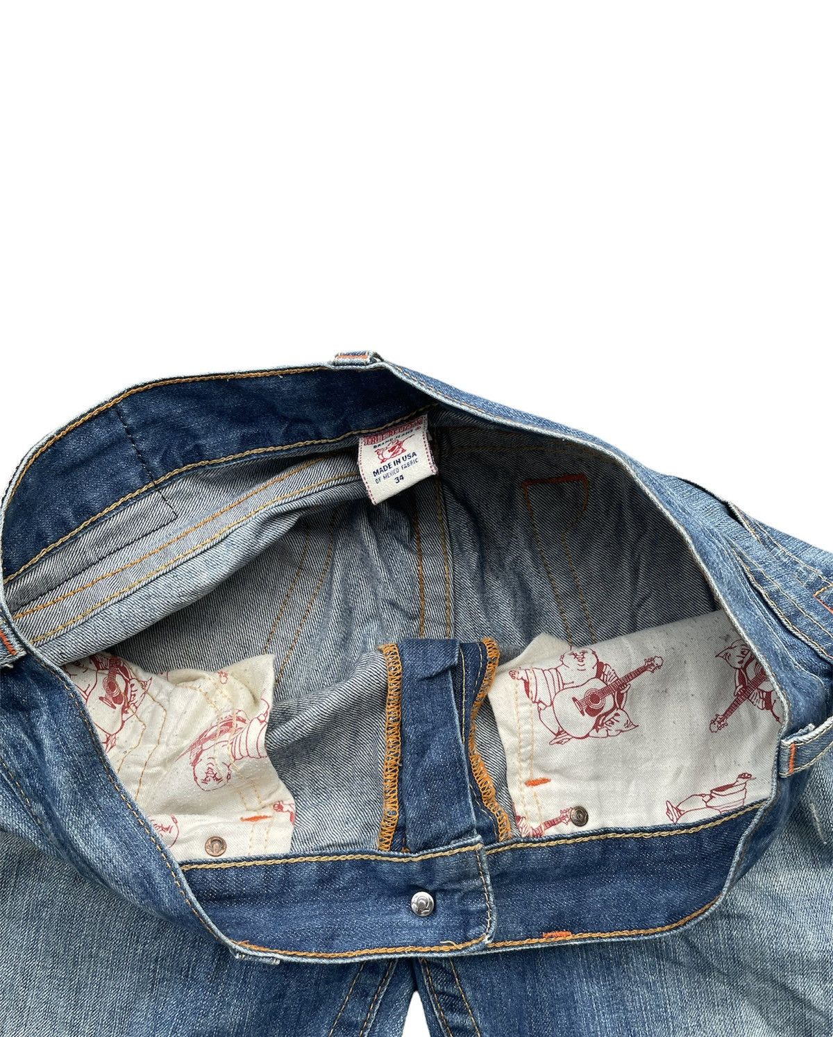 True Religion Vintage True Religion Aging Faded Wash Size US 36 / EU 52 - 9 Thumbnail