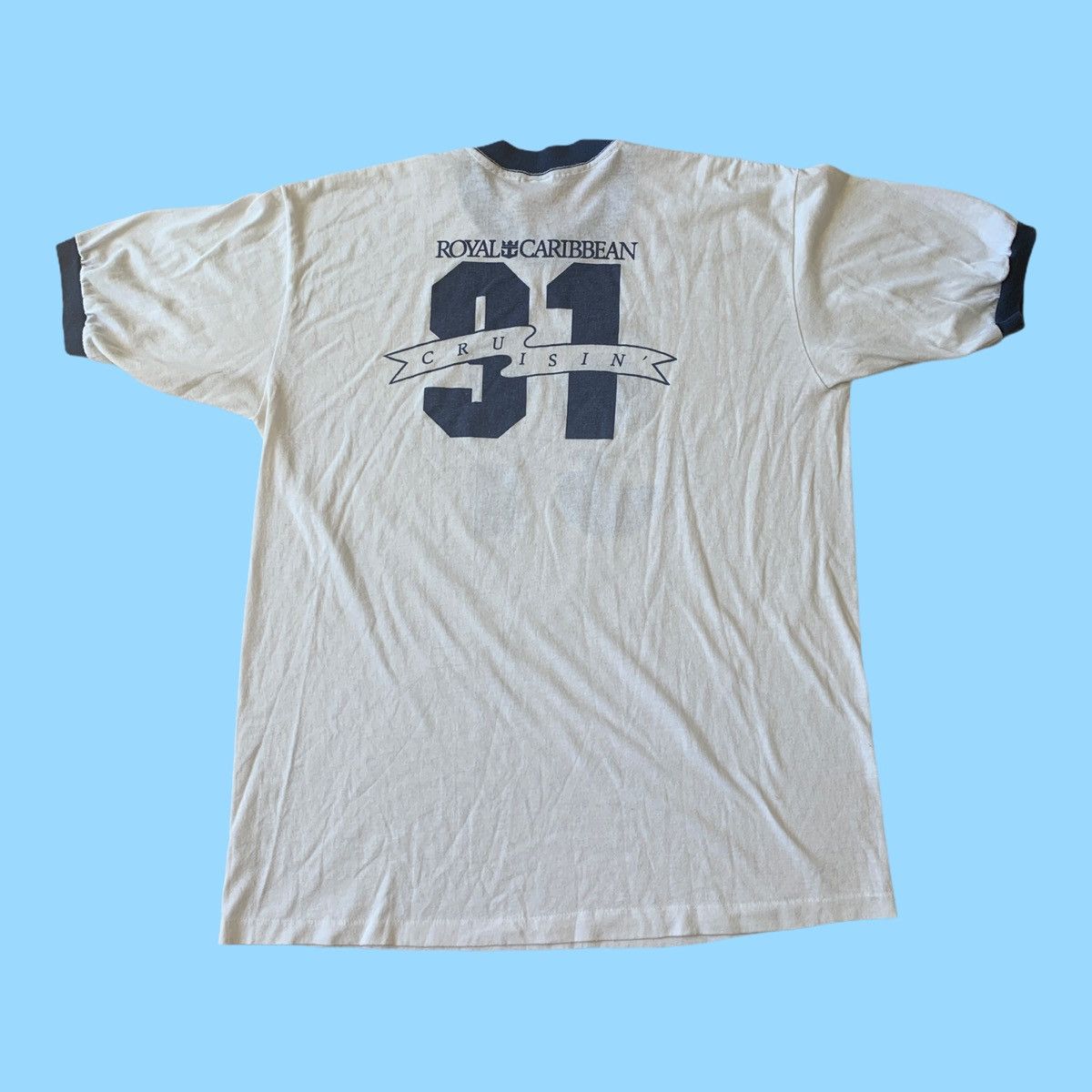 Vintage 1991 Royal Caribbean Cruisin’ Travel T Shirt Single Stitch Size US L / EU 52-54 / 3 - 5 Thumbnail