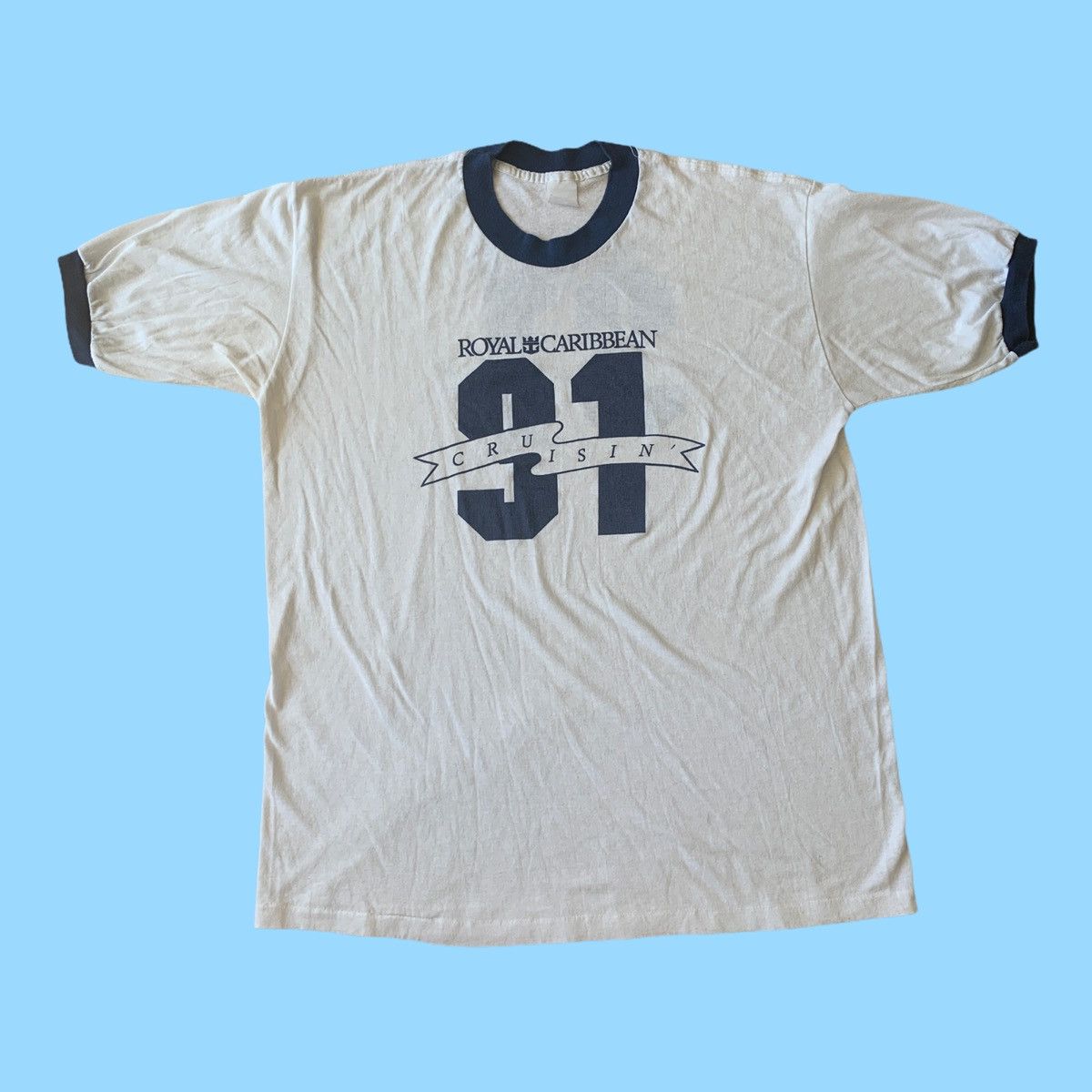 Vintage 1991 Royal Caribbean Cruisin’ Travel T Shirt Single Stitch Size US L / EU 52-54 / 3 - 1 Thumbnail