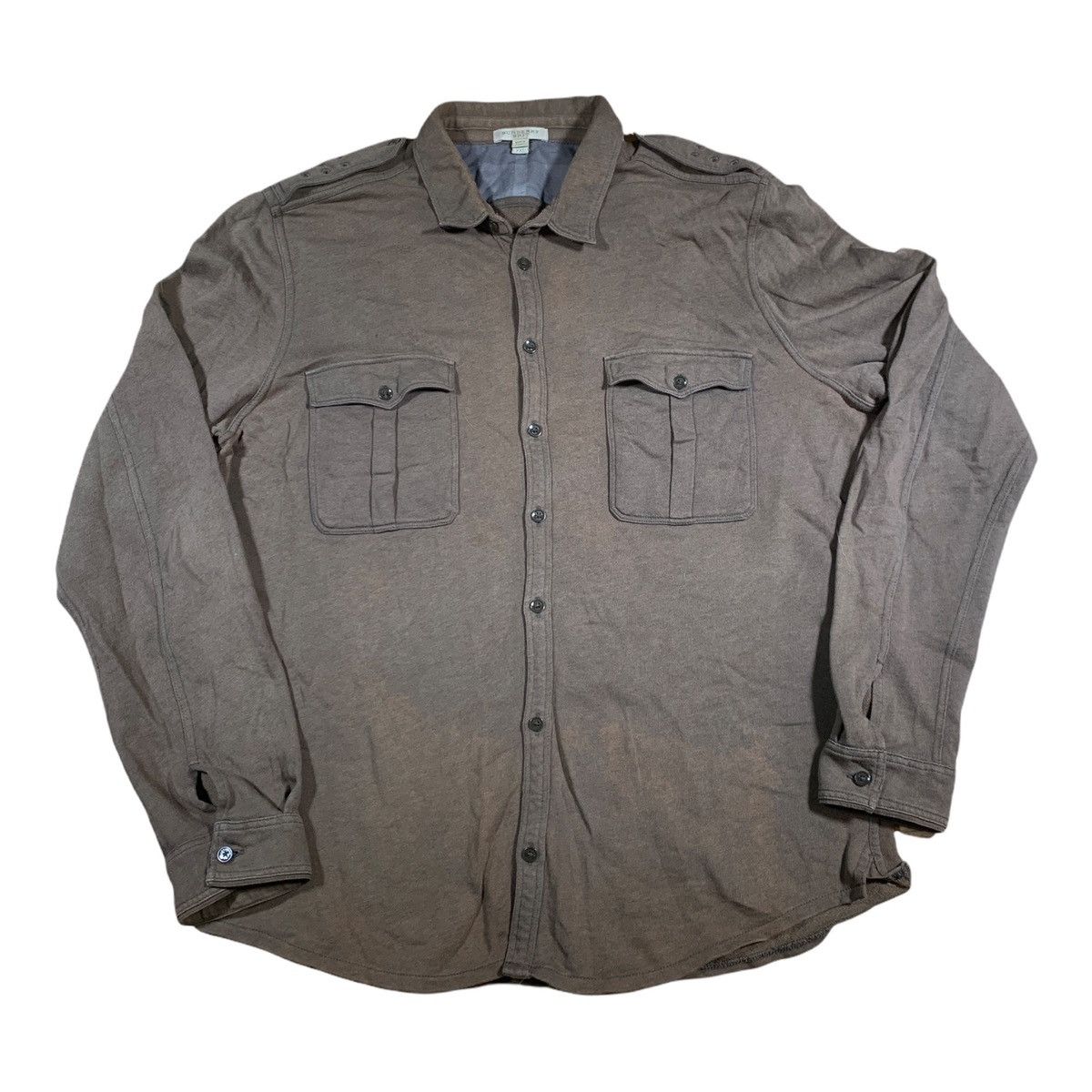 Burberry × Burberry Prorsum × Vintage Burberry Brit Button Up Shirt Sun Faded Soft Cotton Size US XL / EU 56 / 4 - 1 Thumbnail