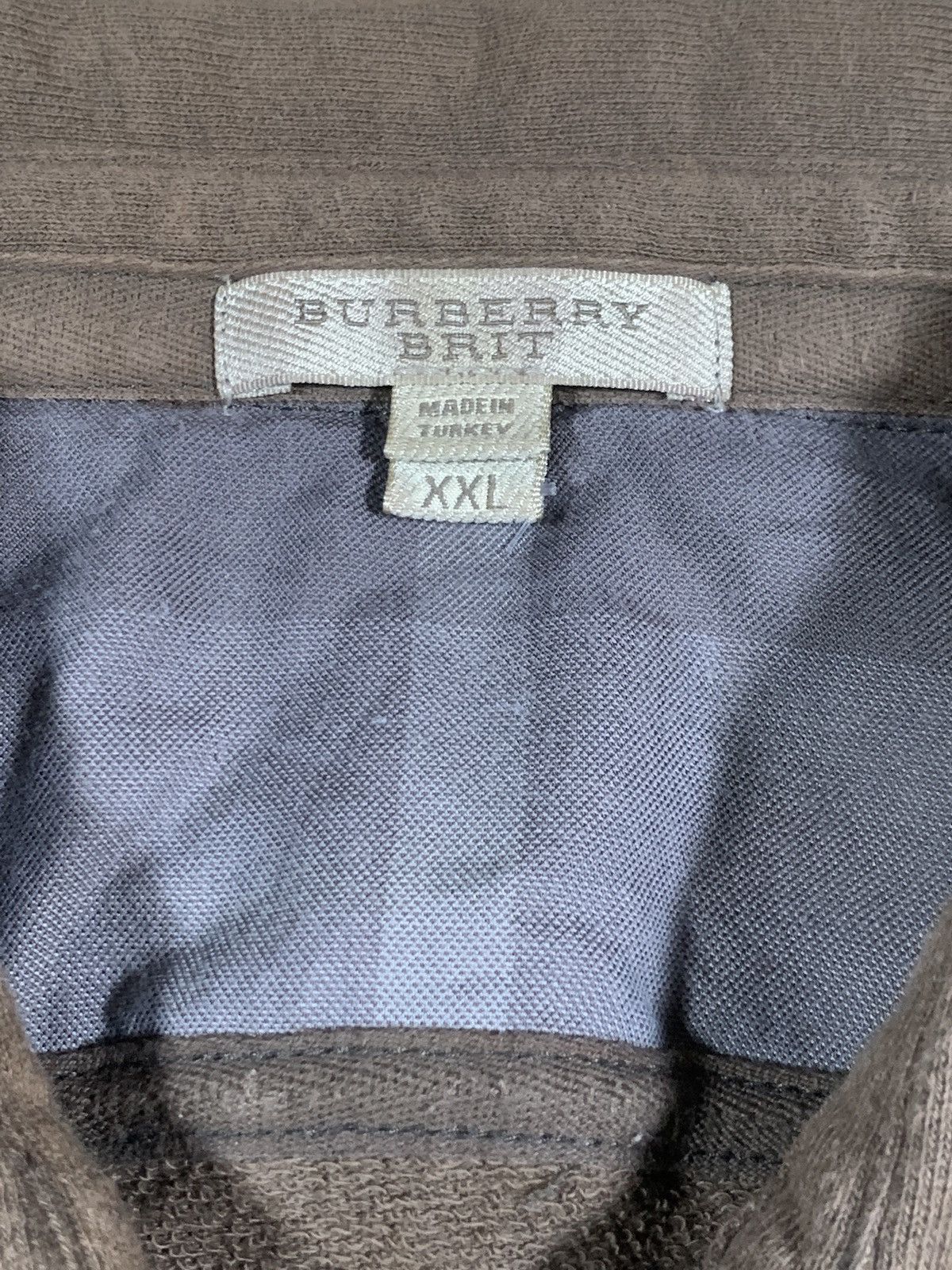 Burberry × Burberry Prorsum × Vintage Burberry Brit Button Up Shirt Sun Faded Soft Cotton Size US XL / EU 56 / 4 - 8 Thumbnail
