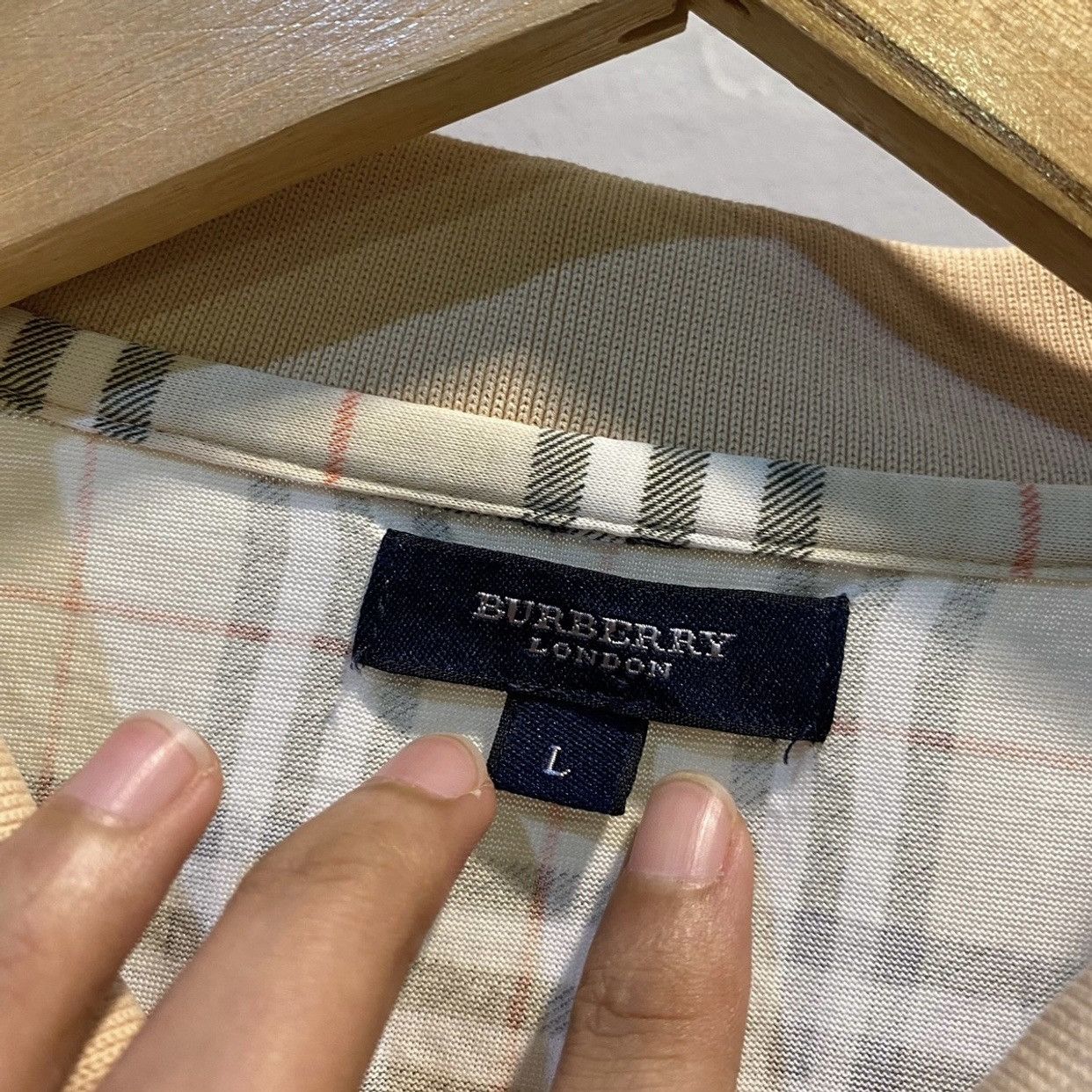 Burberry Burbery London Nova Check Polo Short Sleeve Size US L / EU 52-54 / 3 - 7 Thumbnail