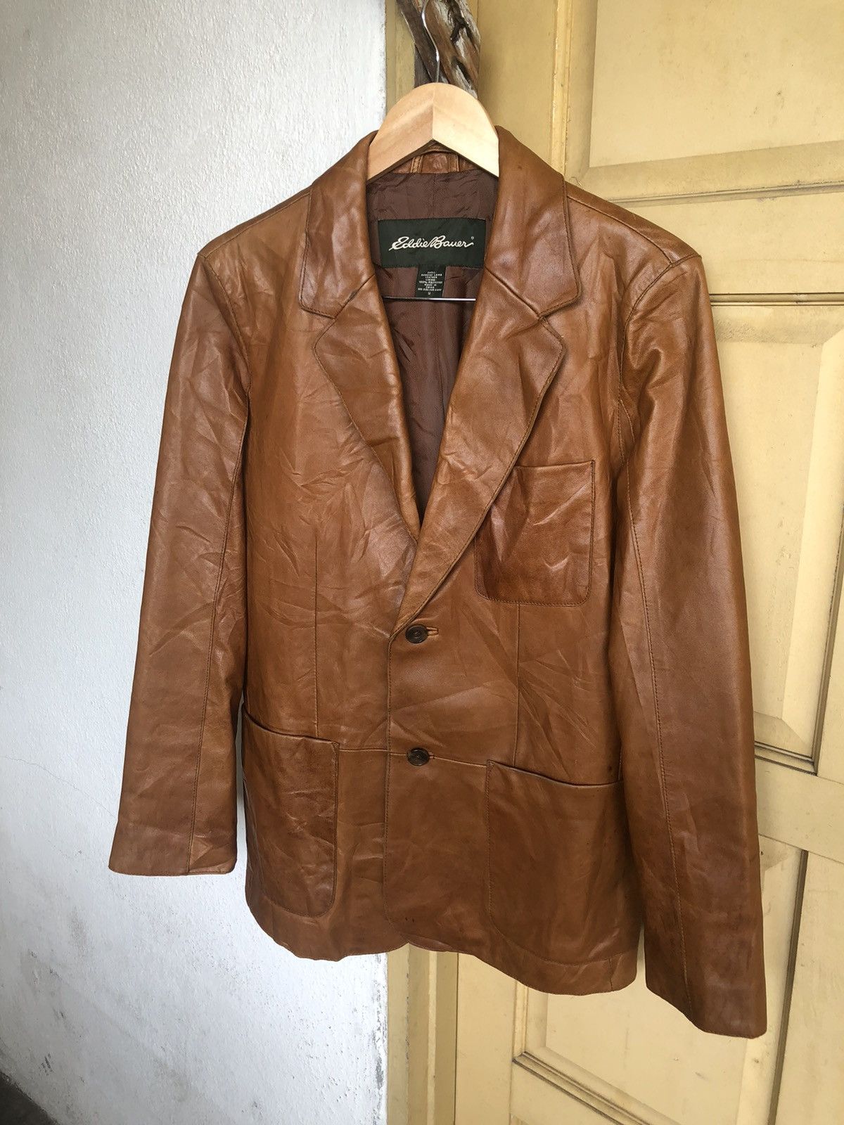 Eddie Bauer Vintage Eddie Bauer Genuine Lamb Leather Blazer Jackets Size US S / EU 44-46 / 1 - 4 Thumbnail