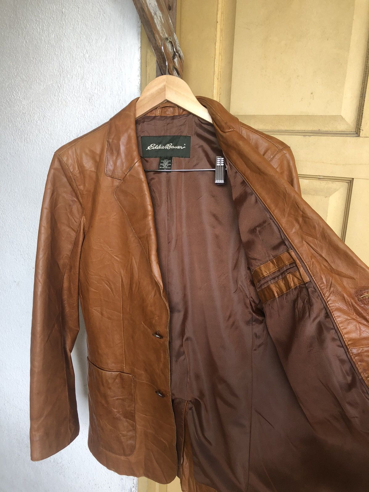 Eddie Bauer Vintage Eddie Bauer Genuine Lamb Leather Blazer Jackets Size US S / EU 44-46 / 1 - 15 Thumbnail