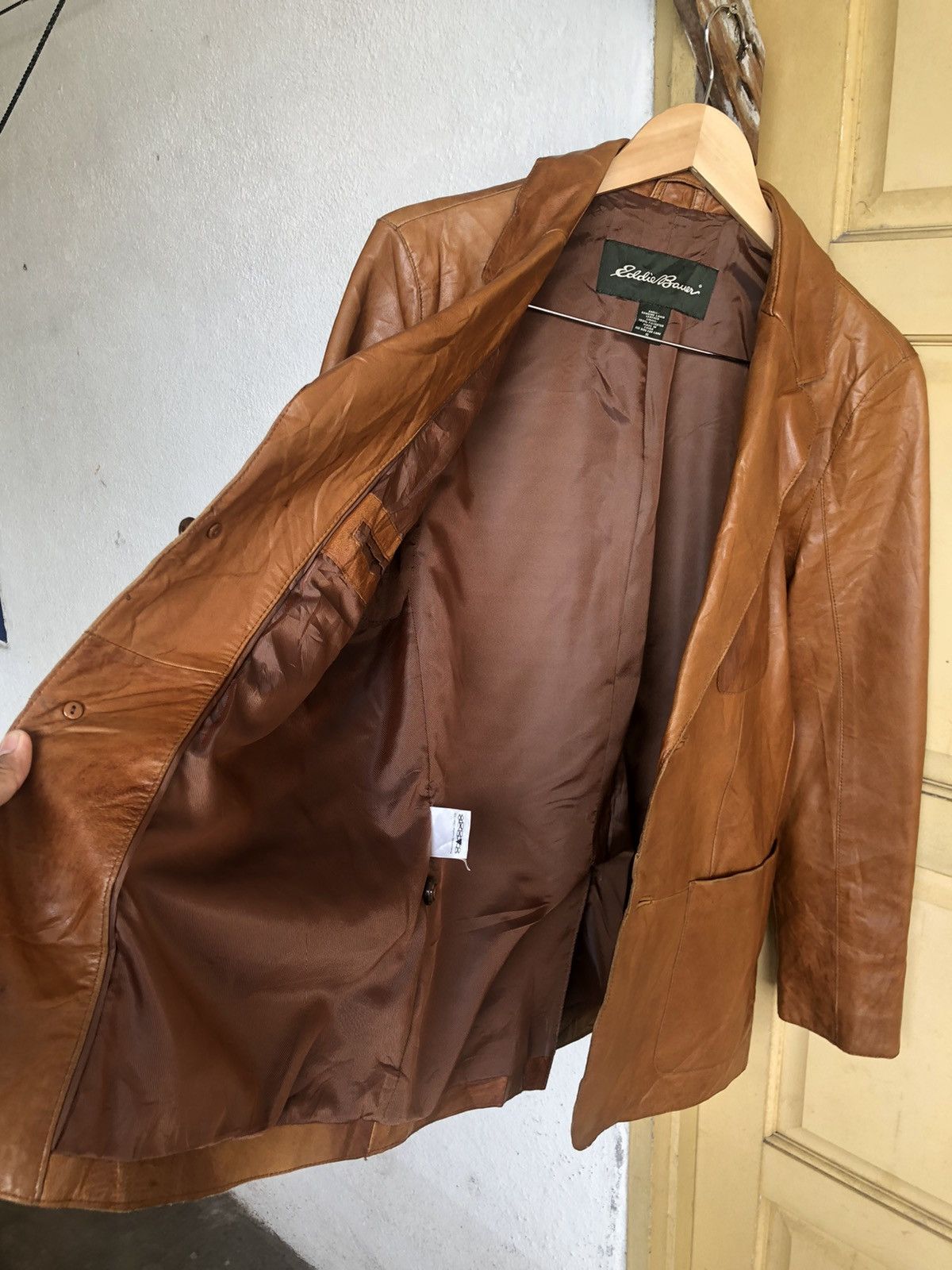 Eddie Bauer Vintage Eddie Bauer Genuine Lamb Leather Blazer Jackets Size US S / EU 44-46 / 1 - 14 Thumbnail