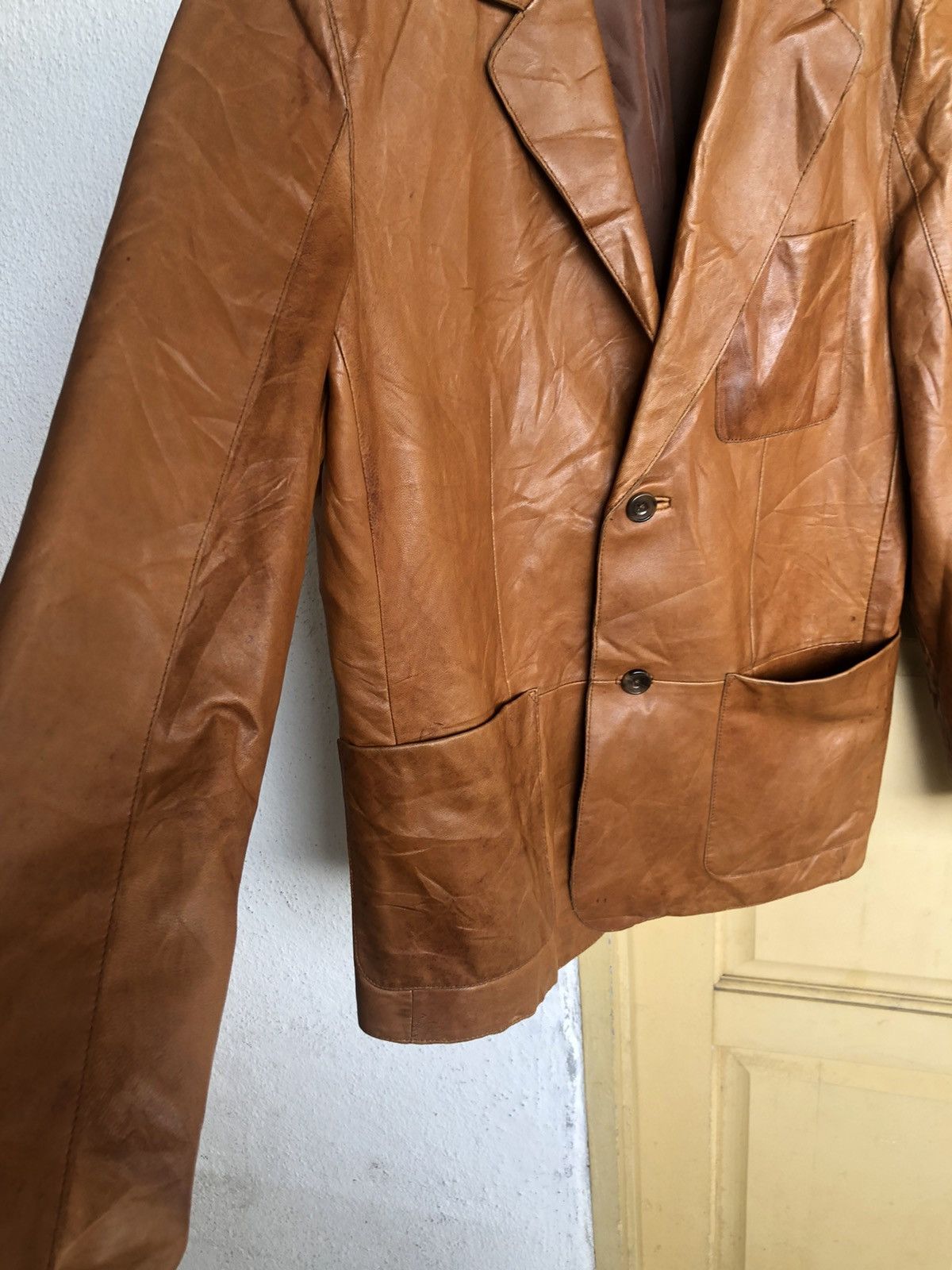 Vintage Eddie Bauer Genuine Lamb Leather Blazer Jackets