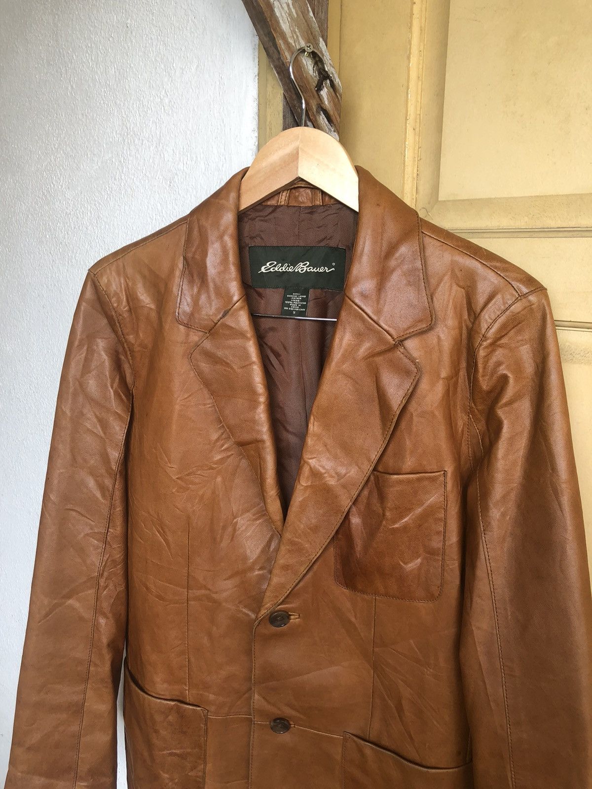 Eddie Bauer Vintage Eddie Bauer Genuine Lamb Leather Blazer Jackets Size US S / EU 44-46 / 1 - 3 Thumbnail