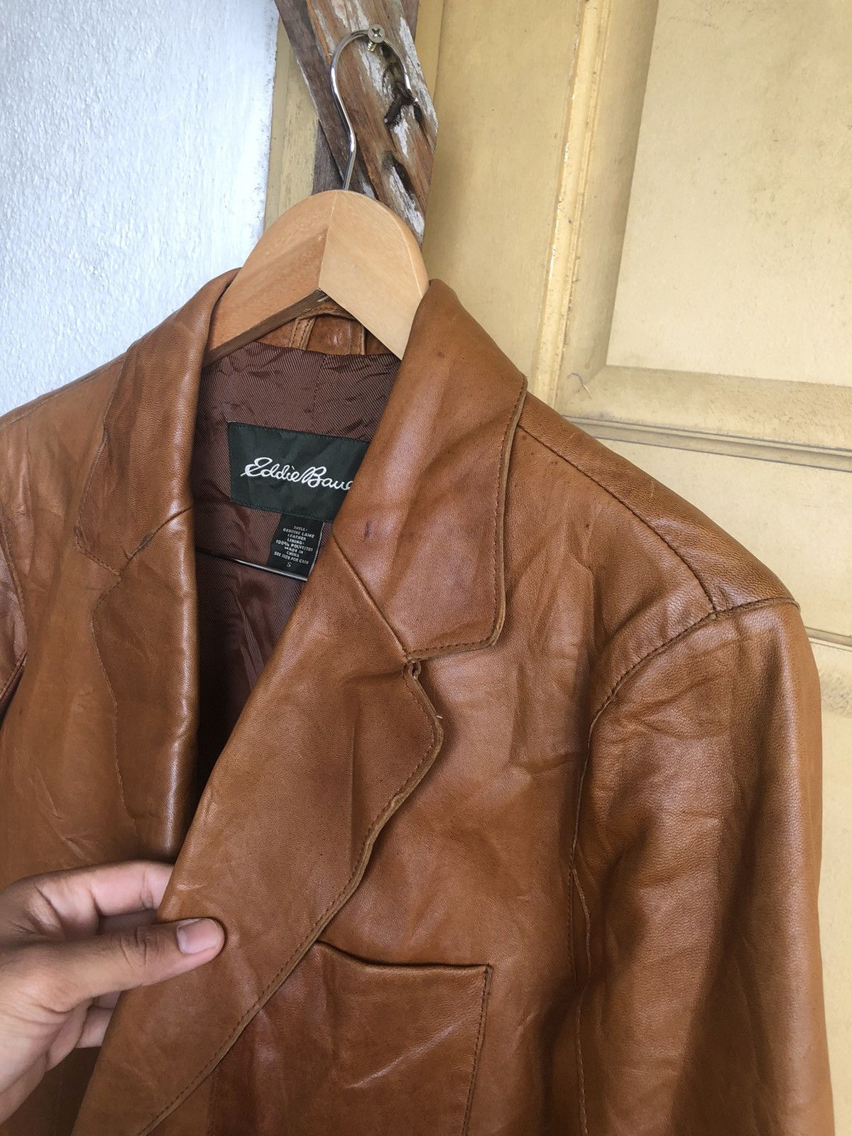 Eddie Bauer Vintage Eddie Bauer Genuine Lamb Leather Blazer Jackets Size US S / EU 44-46 / 1 - 9 Thumbnail