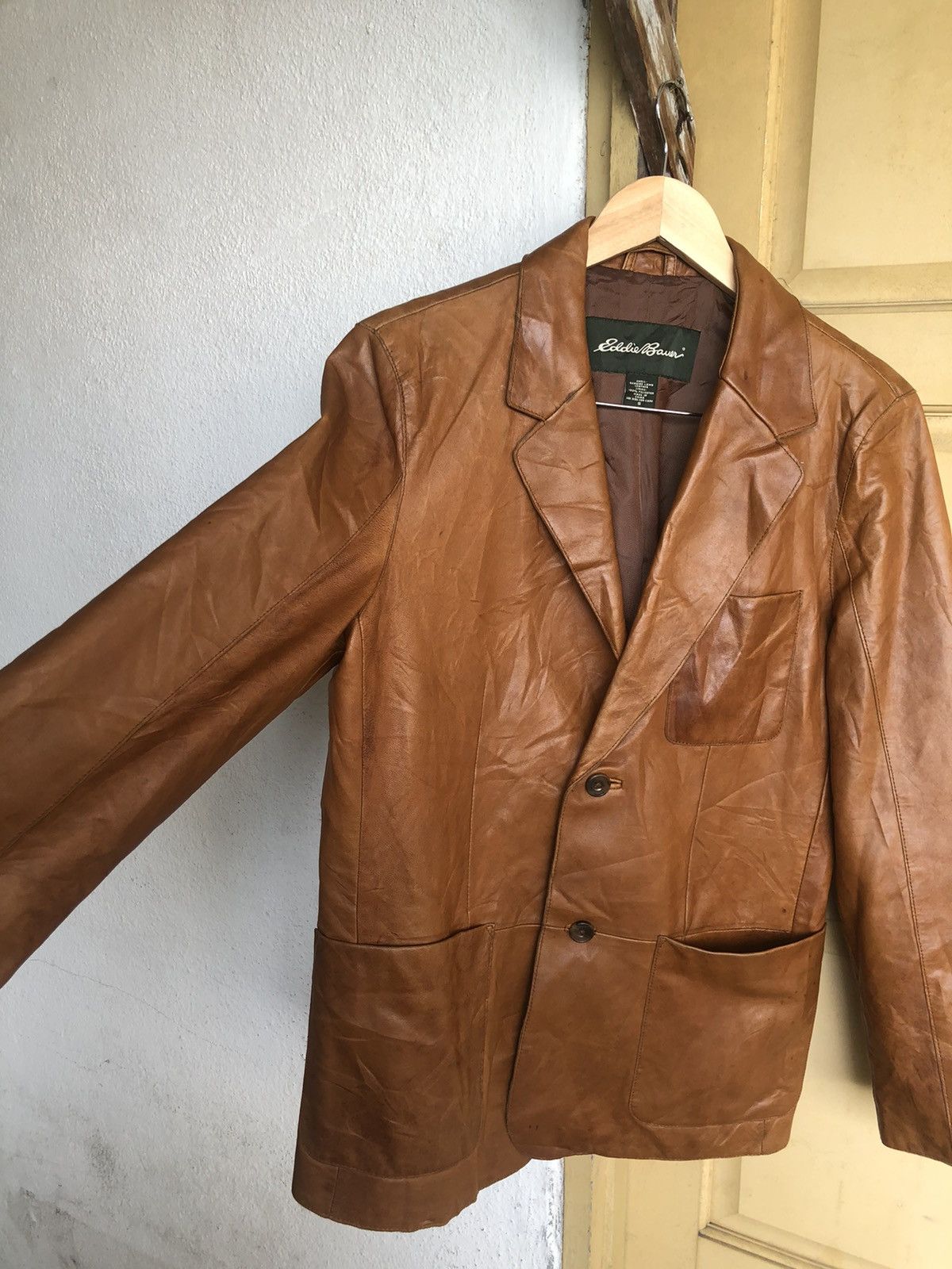 Eddie Bauer Vintage Eddie Bauer Genuine Lamb Leather Blazer Jackets Size US S / EU 44-46 / 1 - 11 Thumbnail
