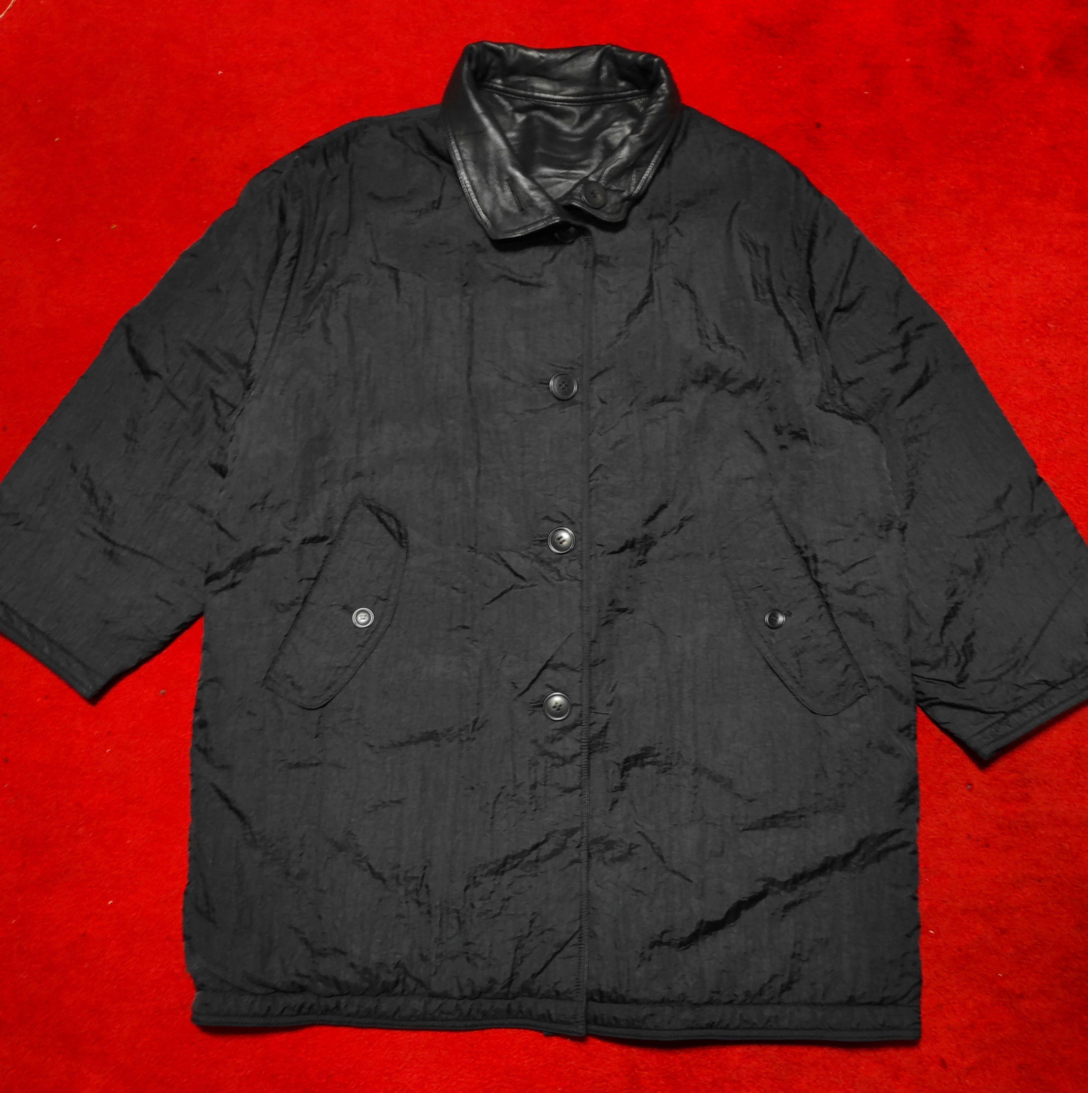 Issey Miyake Beautiful Authentic ISSEY MIYAKE Reversible Leather Coat Size US L / EU 52-54 / 3 - 7 Thumbnail