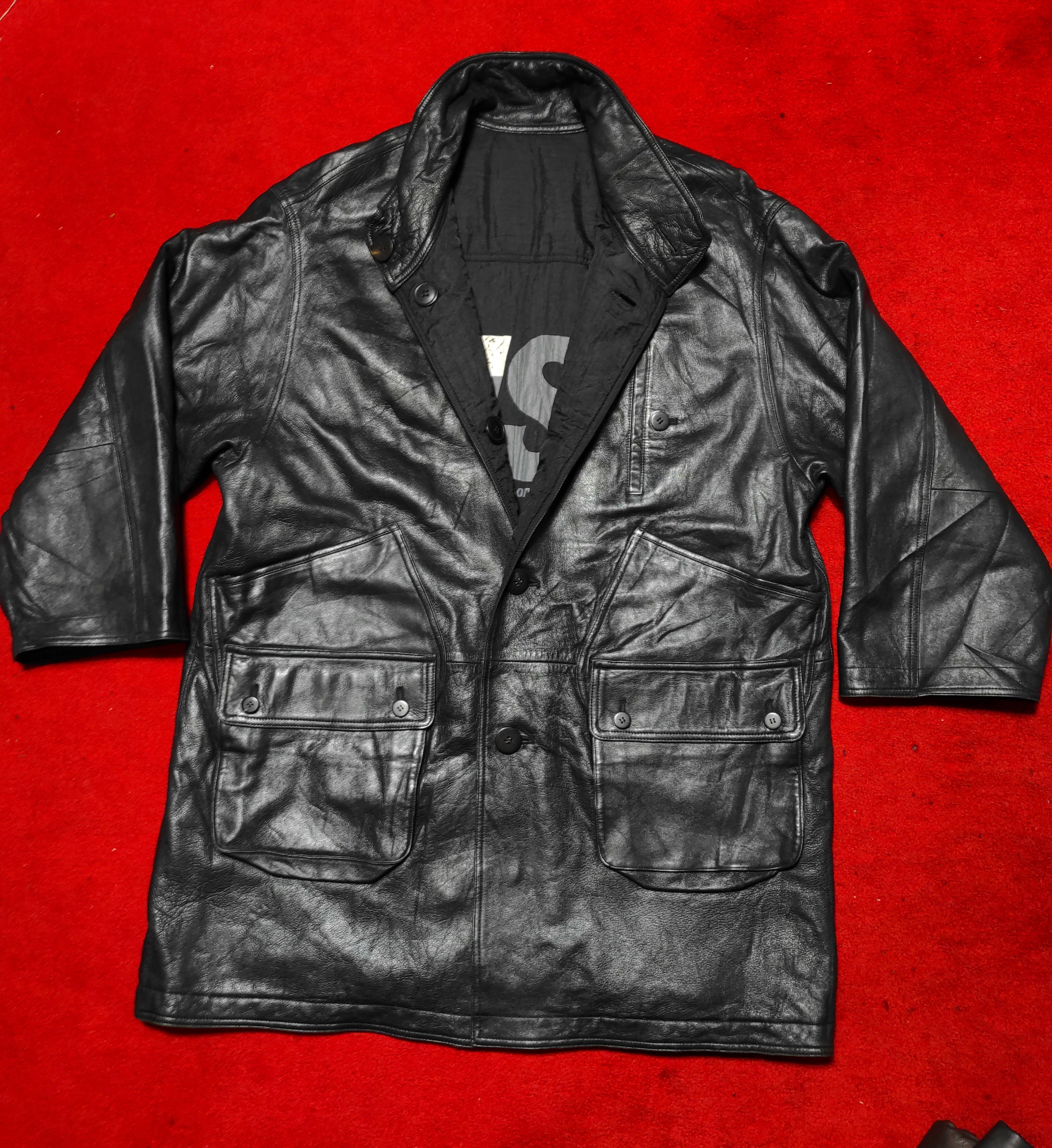 Issey Miyake Beautiful Authentic ISSEY MIYAKE Reversible Leather Coat Size US L / EU 52-54 / 3 - 3 Thumbnail