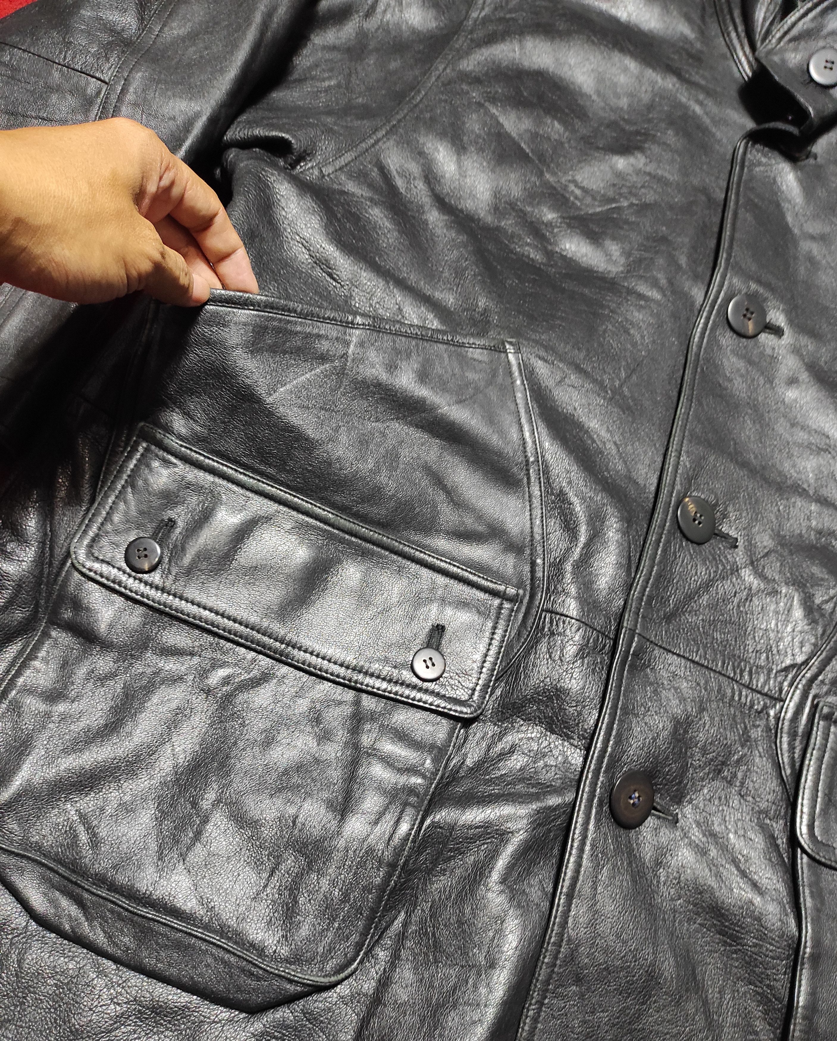 Issey Miyake Beautiful Authentic ISSEY MIYAKE Reversible Leather Coat Size US L / EU 52-54 / 3 - 11 Thumbnail