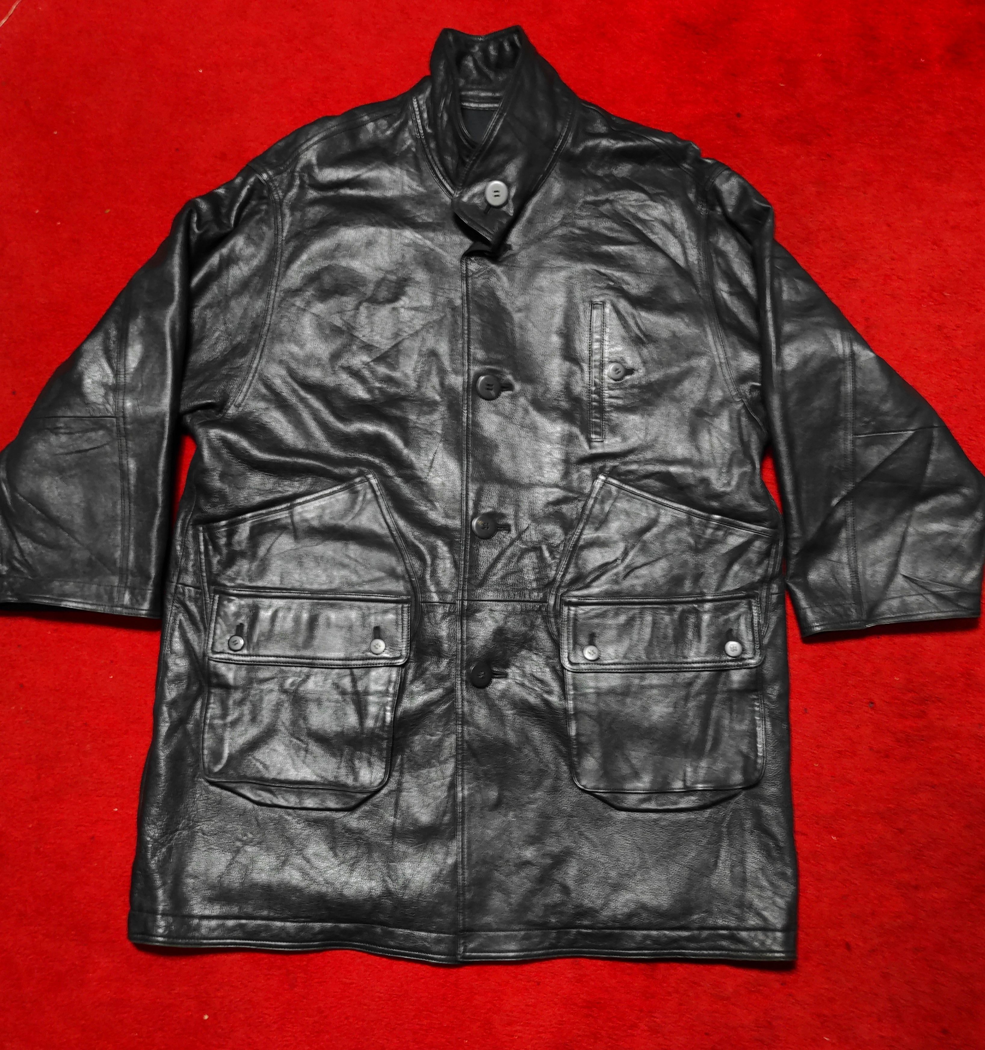 Issey Miyake Beautiful Authentic ISSEY MIYAKE Reversible Leather Coat Size US L / EU 52-54 / 3 - 2 Thumbnail