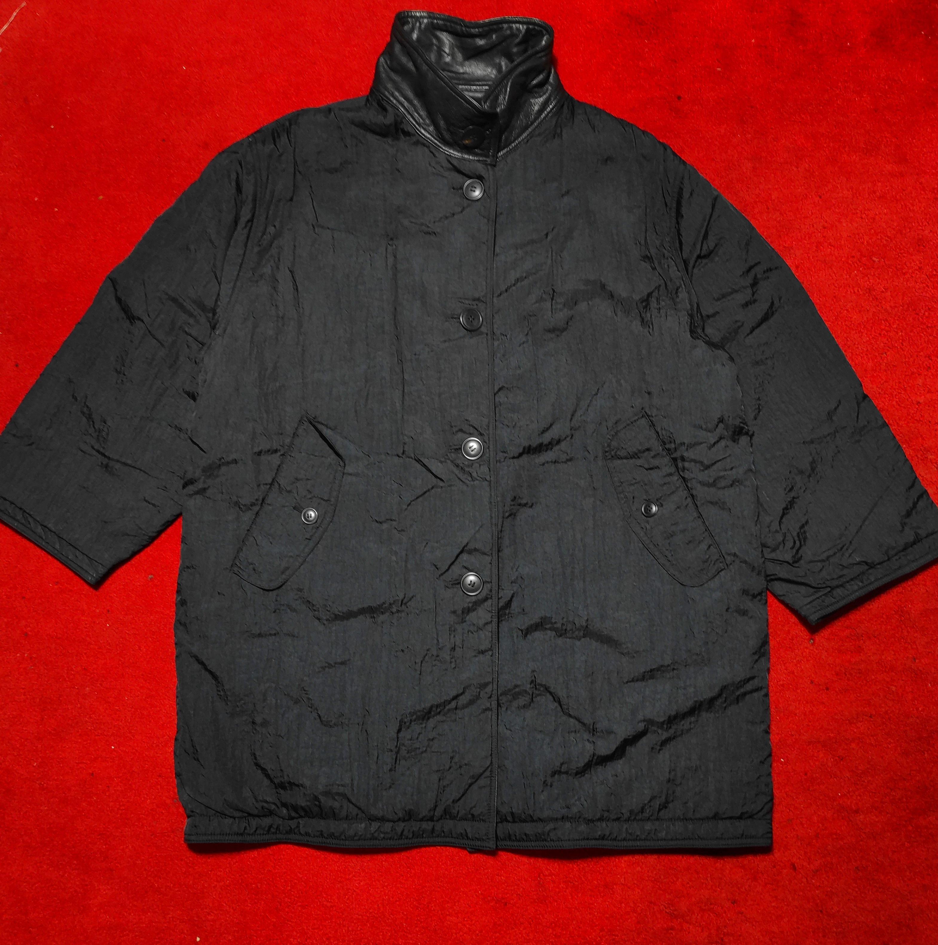 Issey Miyake Beautiful Authentic ISSEY MIYAKE Reversible Leather Coat Size US L / EU 52-54 / 3 - 8 Thumbnail