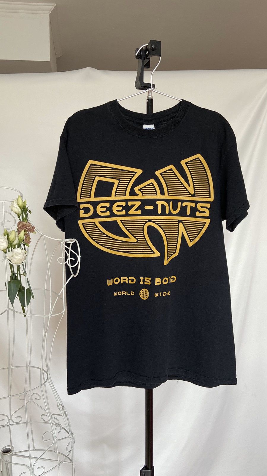 Band Tees × Vintage × Wu-Tang Clan rare wu tang word is bond tour gildan Size US M / EU 48-50 / 2 - 1 Thumbnail