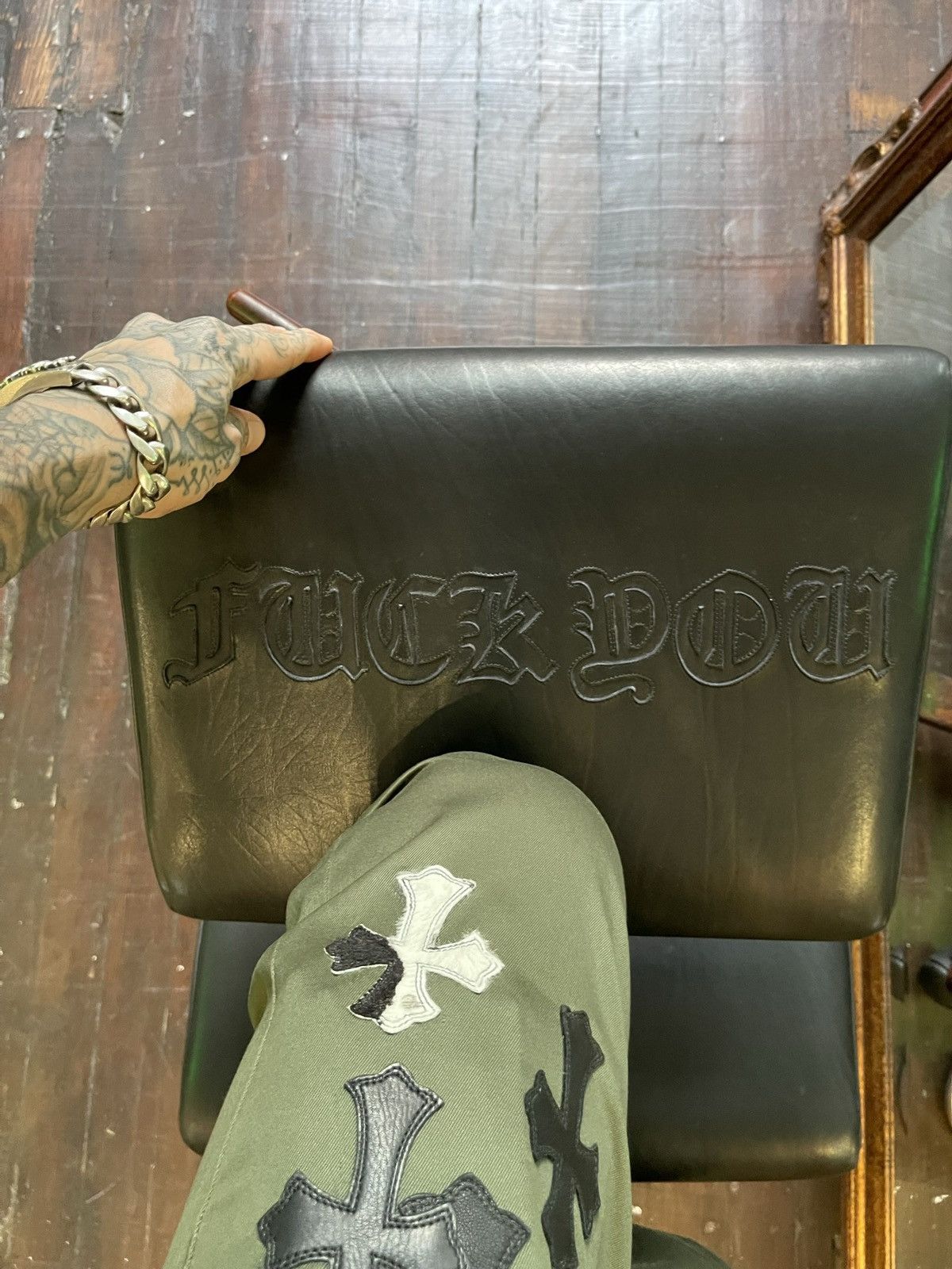 Chrome Hearts CHROME HEARTS 1/1 FUCKYOU TATTOO CHAIR STOOL 4Gseller Size ONE SIZE - 12 Thumbnail