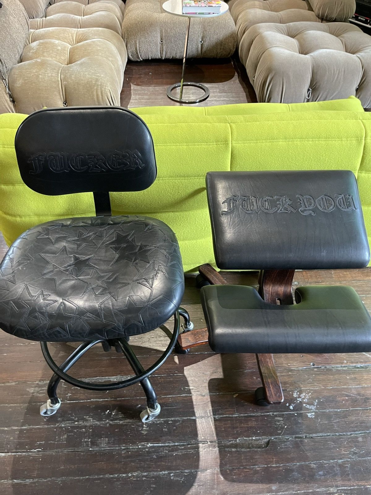 Chrome Hearts CHROME HEARTS 1/1 FUCKYOU TATTOO CHAIR STOOL 4Gseller Size ONE SIZE - 3 Thumbnail