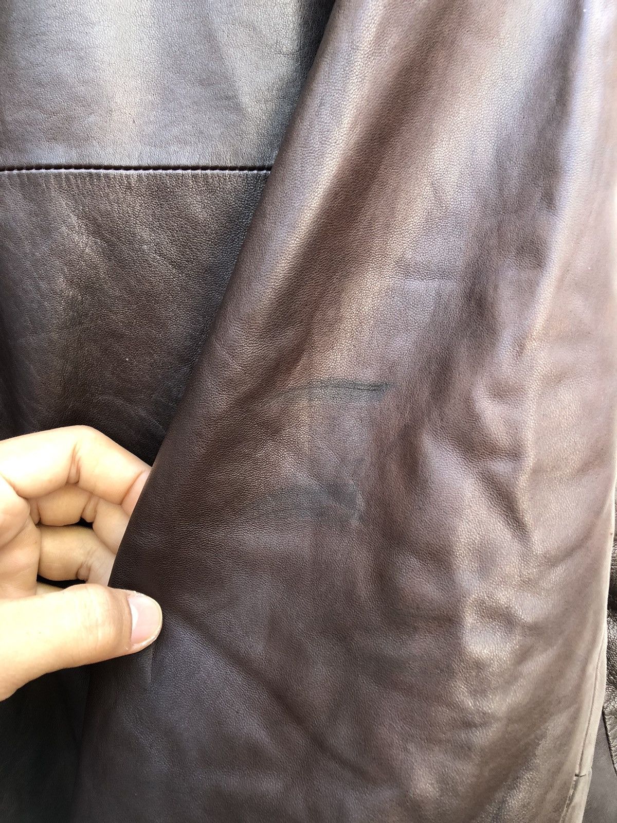 Yves Saint Laurent Vintage🔥YVES SAINT LAURENT POUR HOMME🔥Leather Jacket 90’s Size US L / EU 52-54 / 3 - 17 Thumbnail