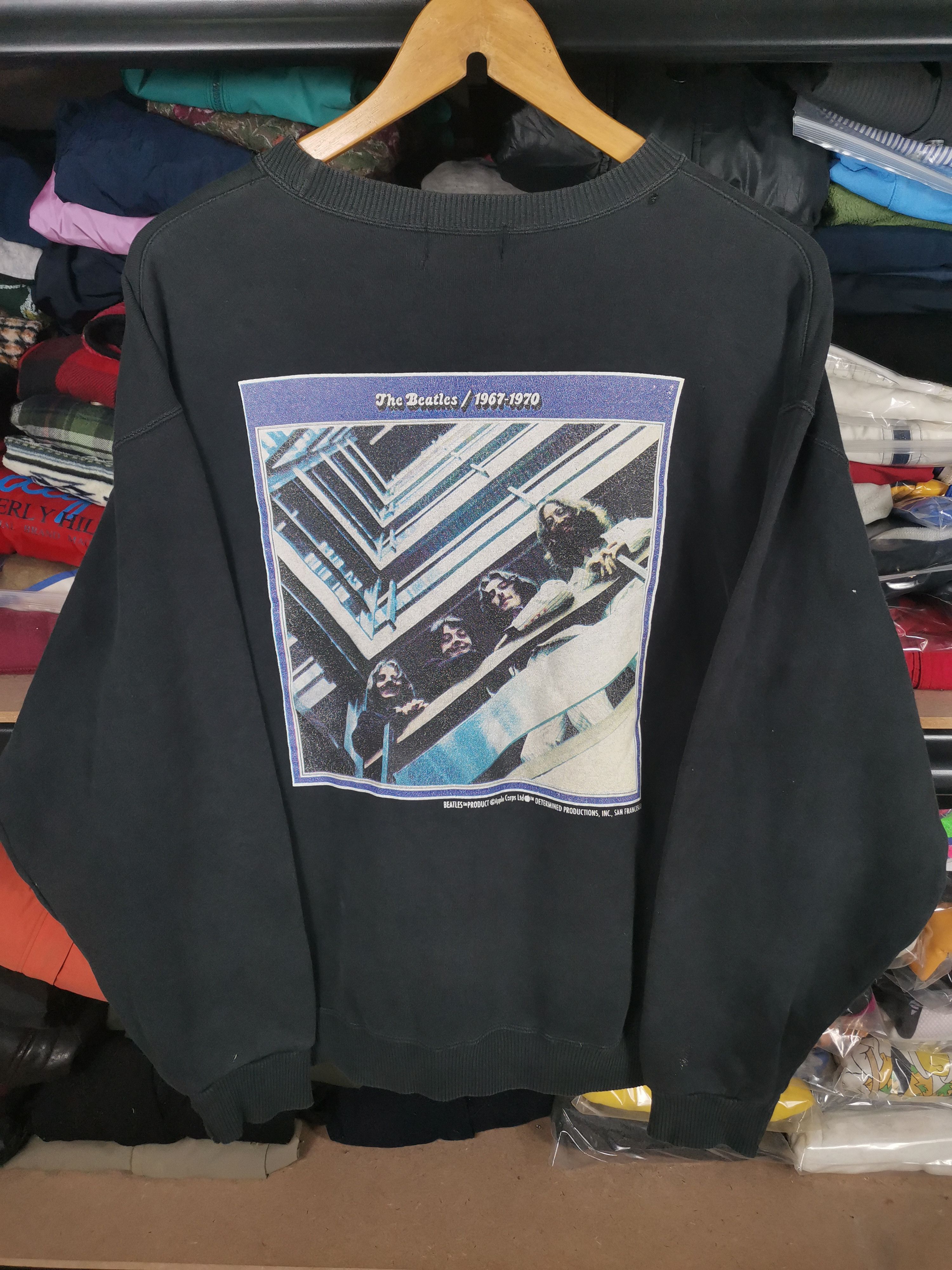Band Tees Vintage 90s The Beatles Crewneck Sun Faded Size US L / EU 52-54 / 3 - 1 Thumbnail