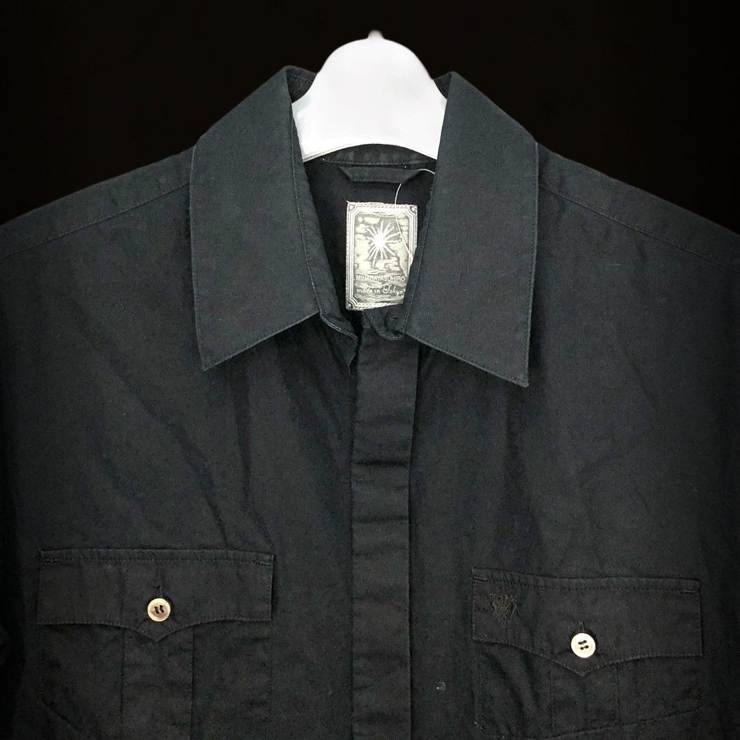 Maison MIHARA YASUHIRO Rolled Sleeves S/S Button Up Size US M / EU 48-50 / 2 - 2 Thumbnail