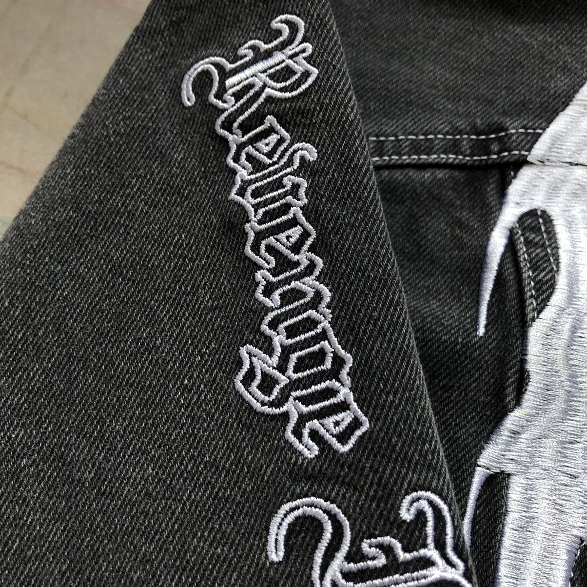 Revenge Revenge denim jacket Black/white embroidered Size US S / EU 44-46 / 1 - 9 Thumbnail