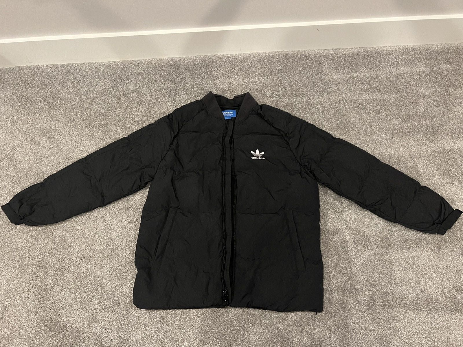 image of Adidas Sst Heavy Down Jacket ( Duck / Feather) in Black, Men's (Size Large)