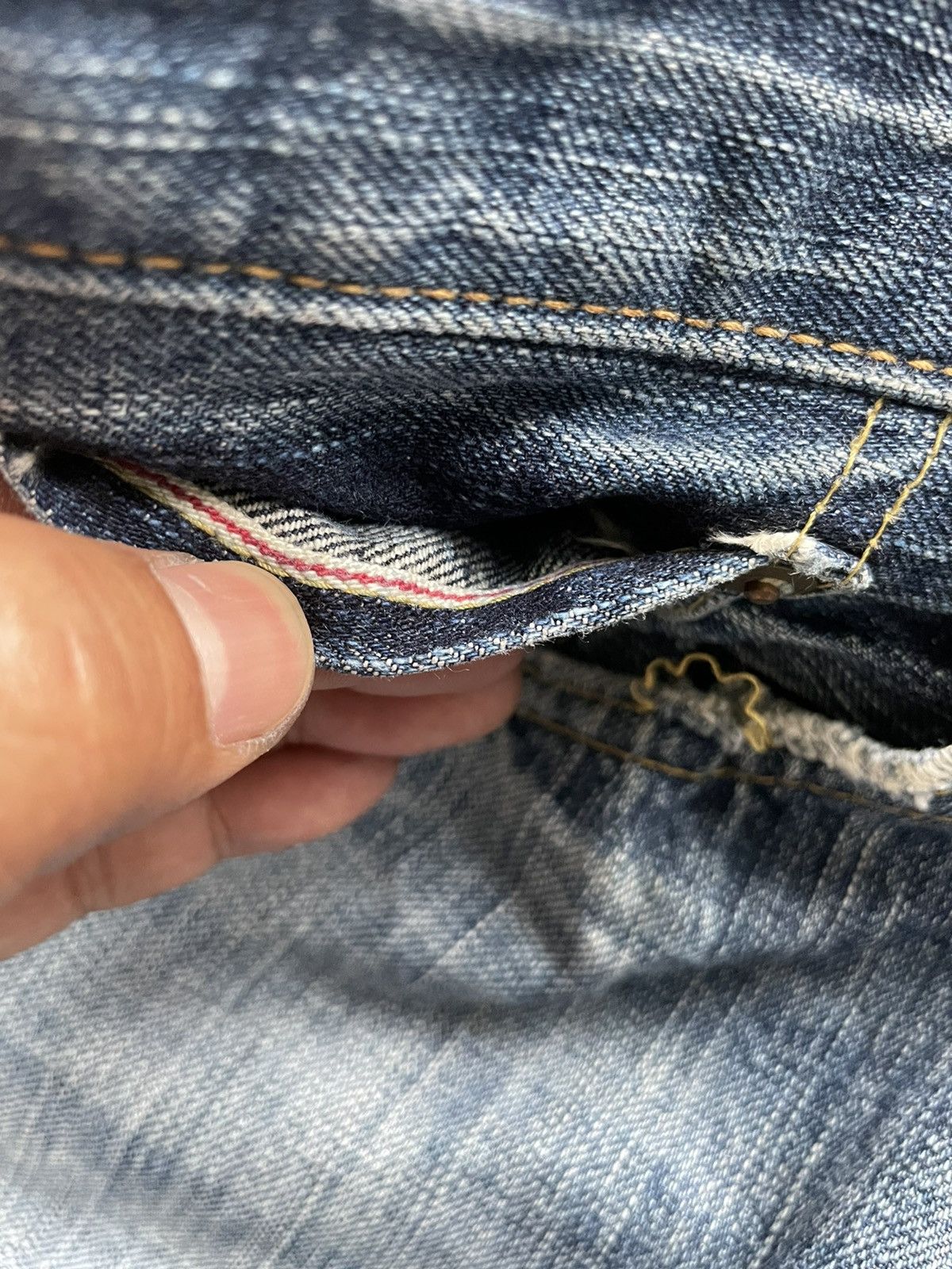 Edwin Vintage Edwin 505ZX Selvedge Aging Distressed Size US 32 / EU 48 - 17 Thumbnail
