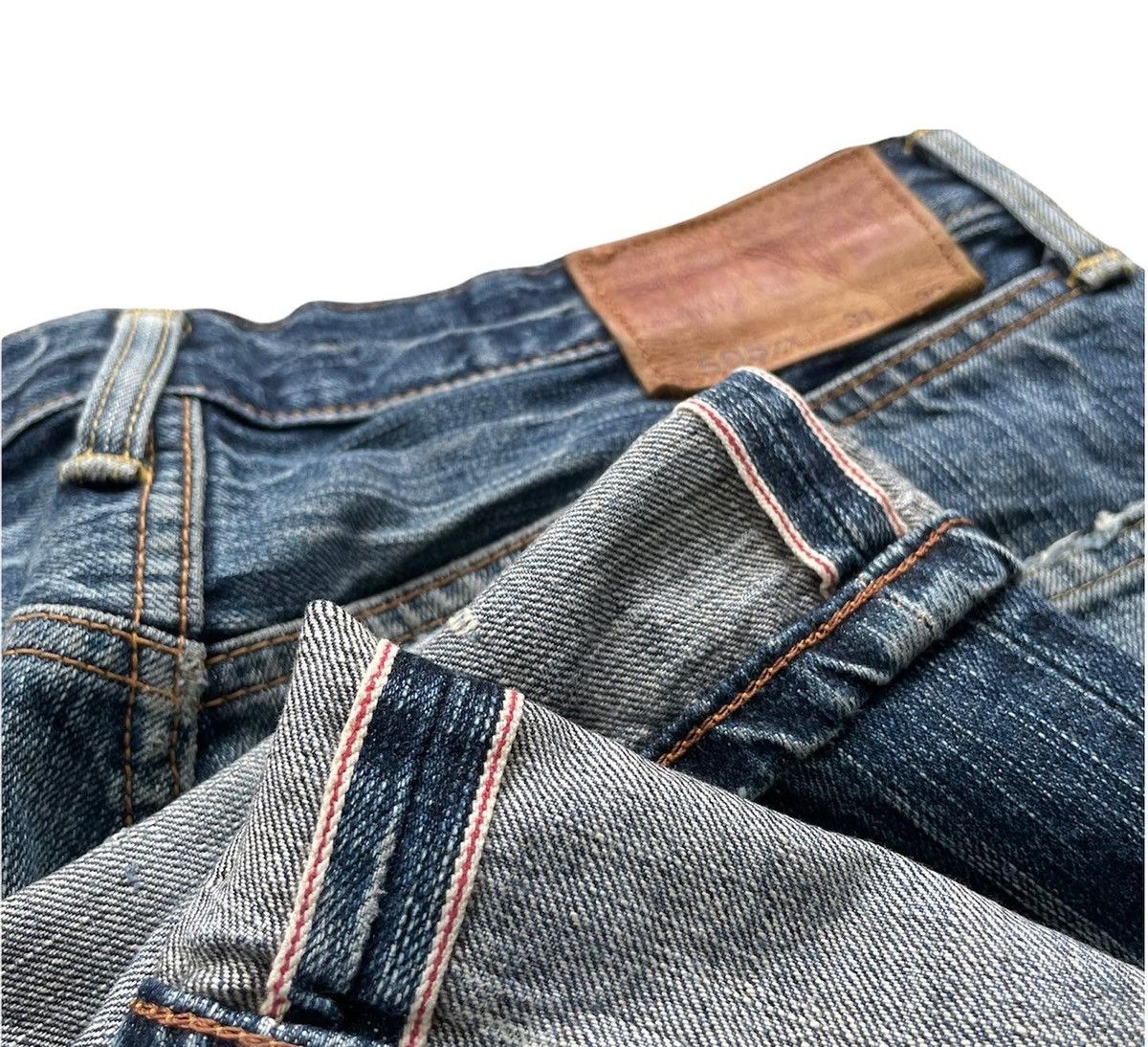 Edwin Vintage Edwin 505ZX Selvedge Aging Distressed Size US 32 / EU 48 - 5 Thumbnail