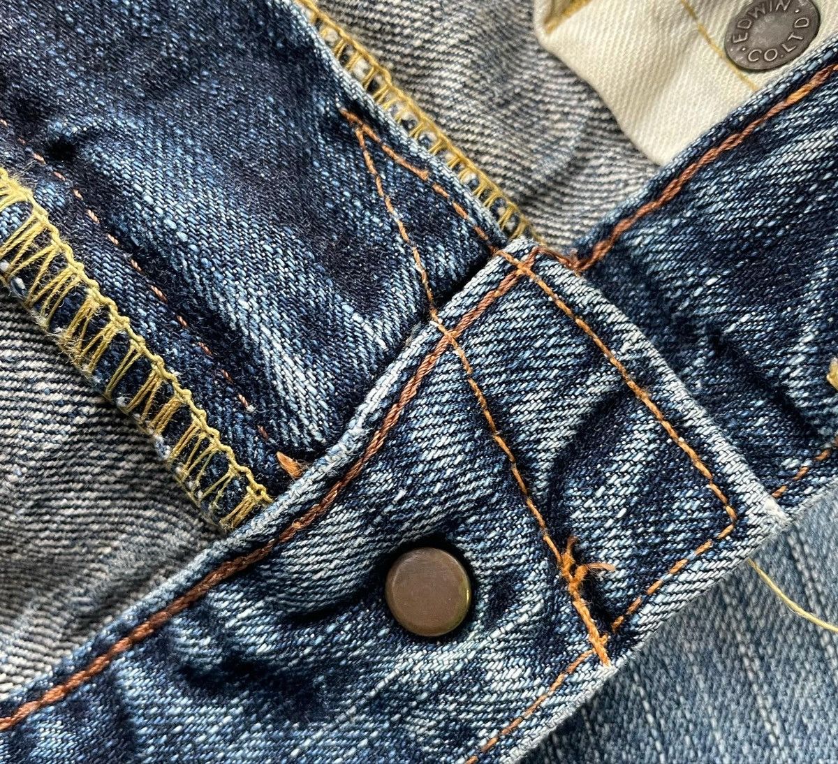 Edwin Vintage Edwin 505ZX Selvedge Aging Distressed Size US 32 / EU 48 - 8 Thumbnail