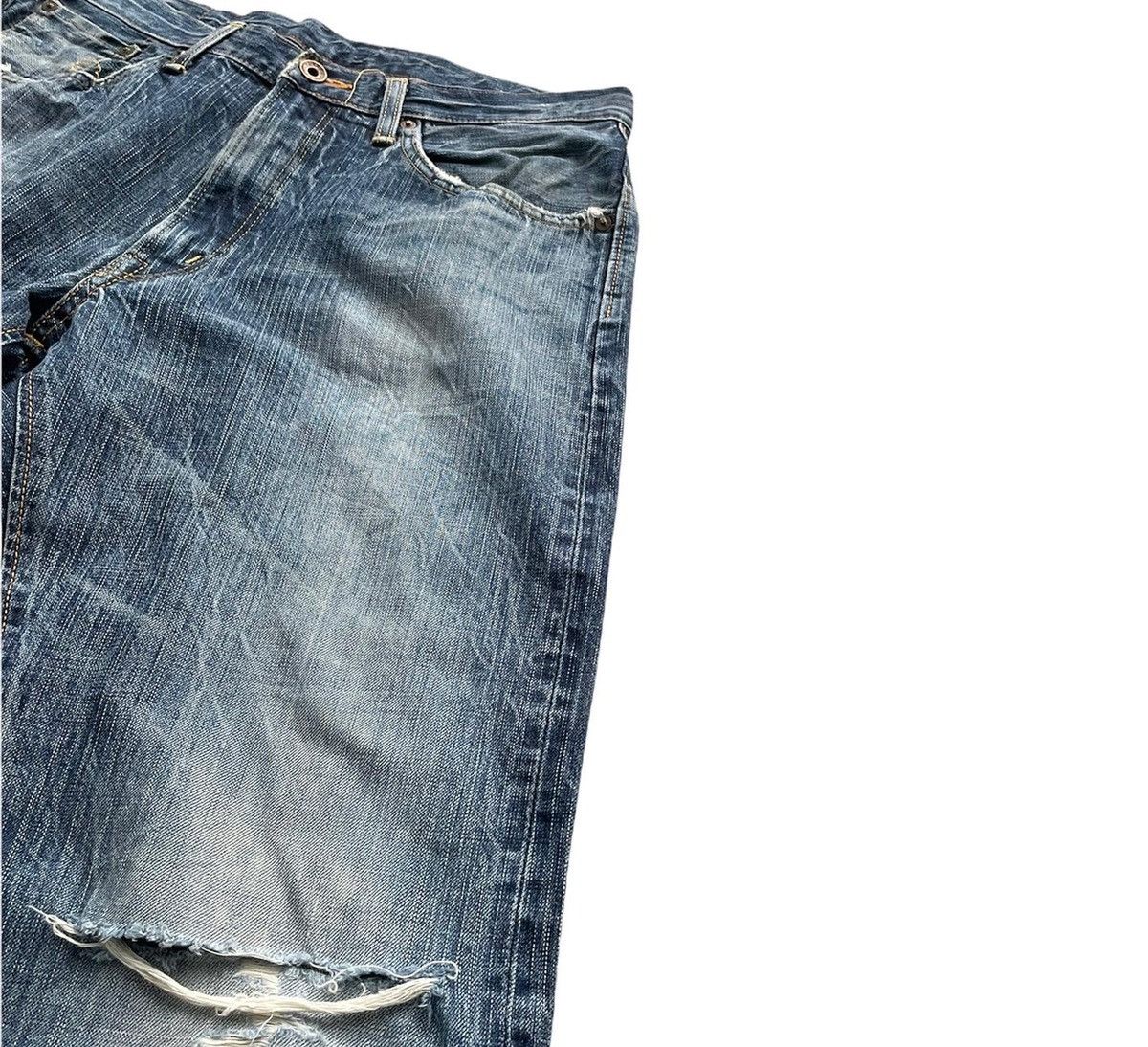 Edwin Vintage Edwin 505ZX Selvedge Aging Distressed Size US 32 / EU 48 - 10 Thumbnail
