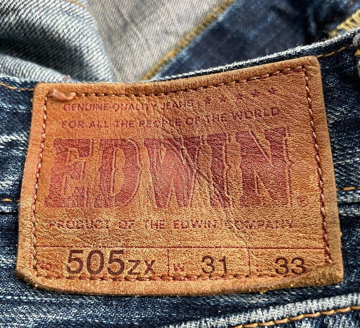 Edwin Vintage Edwin 505ZX Selvedge Aging Distressed Size US 32 / EU 48 - 6 Thumbnail