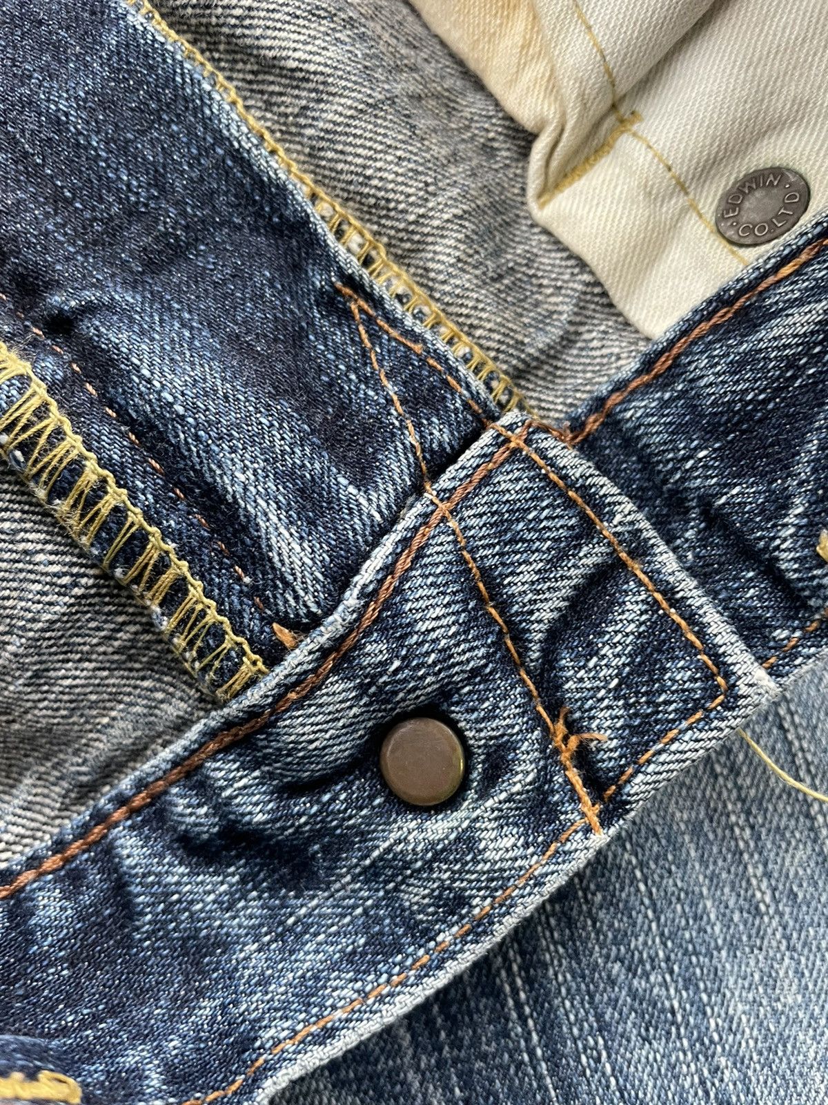 Edwin Vintage Edwin 505ZX Selvedge Aging Distressed Size US 32 / EU 48 - 16 Thumbnail