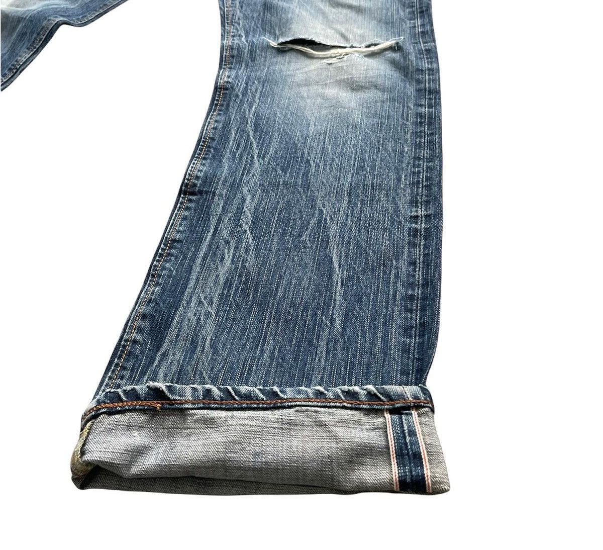 Edwin Vintage Edwin 505ZX Selvedge Aging Distressed Size US 32 / EU 48 - 2 Thumbnail