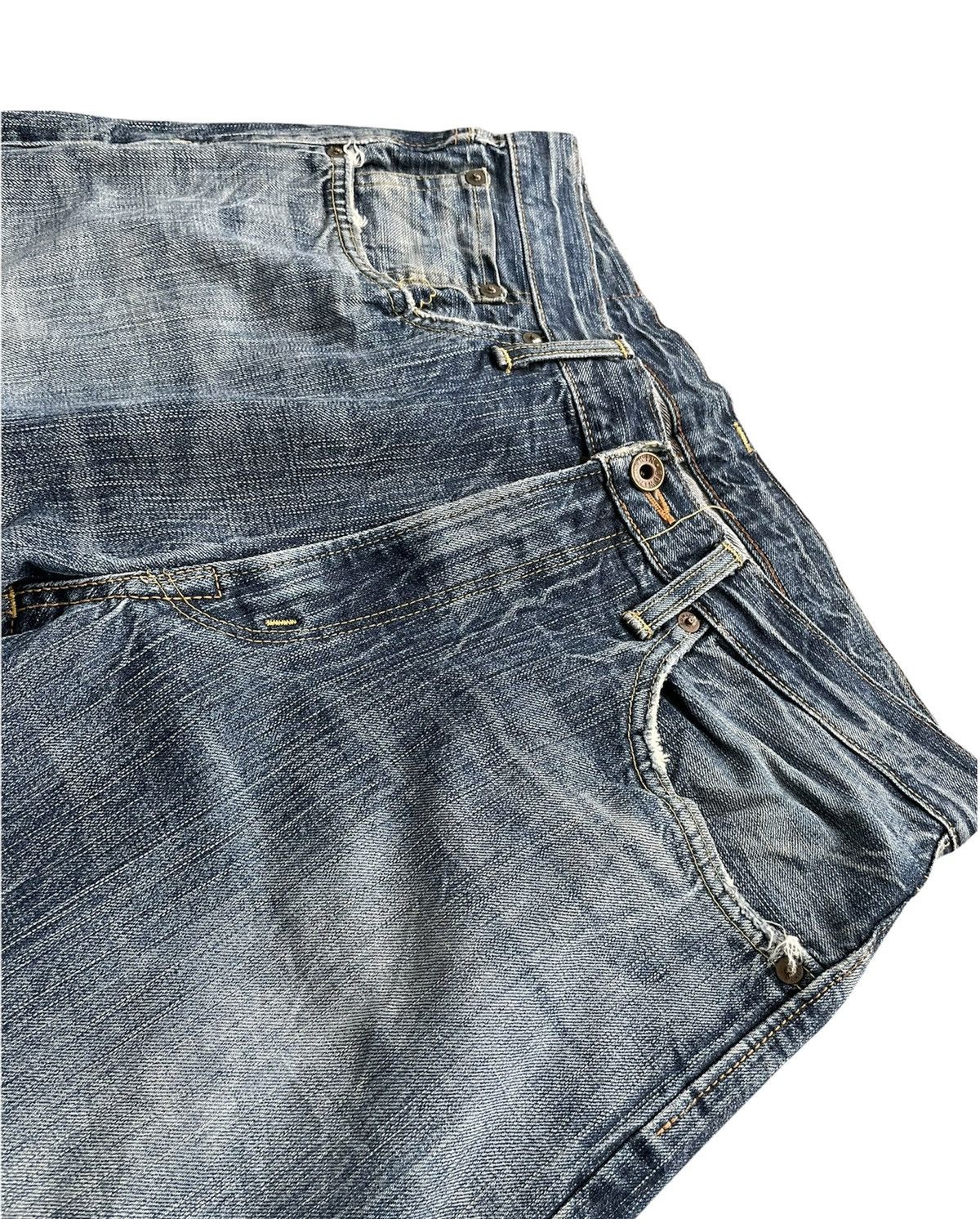 Edwin Vintage Edwin 505ZX Selvedge Aging Distressed Size US 32 / EU 48 - 11 Thumbnail