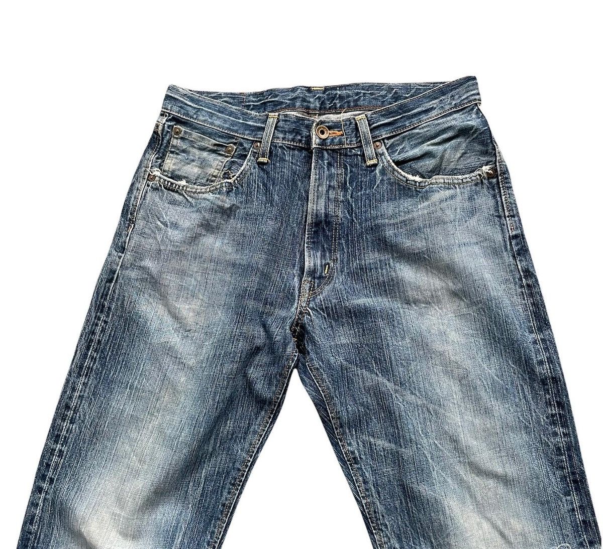 Edwin Vintage Edwin 505ZX Selvedge Aging Distressed Size US 32 / EU 48 - 3 Thumbnail