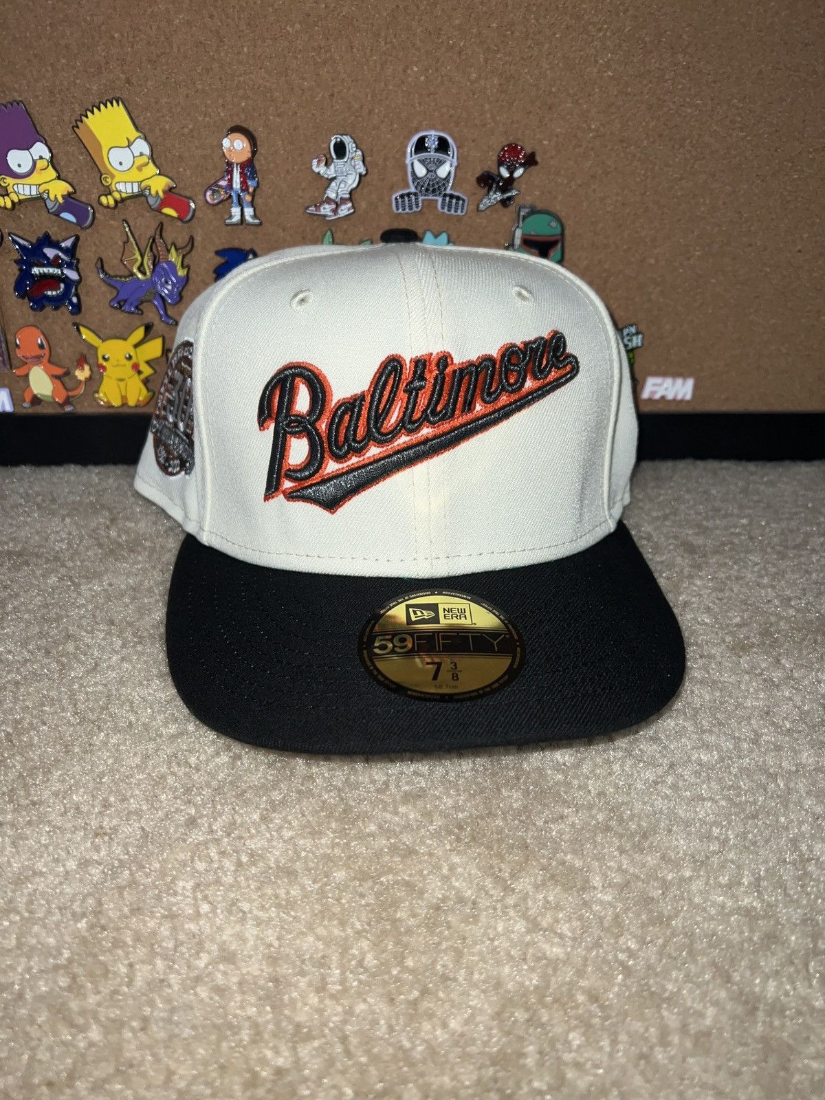 MLB Baltimore Orioles New Era 7 3/8 Size ONE SIZE - 2 Thumbnail