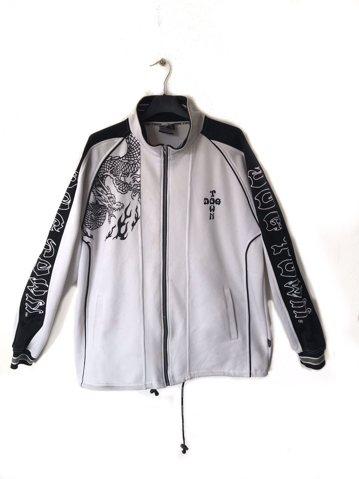 Dogtown × Vintage Dog Town Black Dragon Big Logo Track Top Sweater Size US XL / EU 56 / 4 - 2 Thumbnail