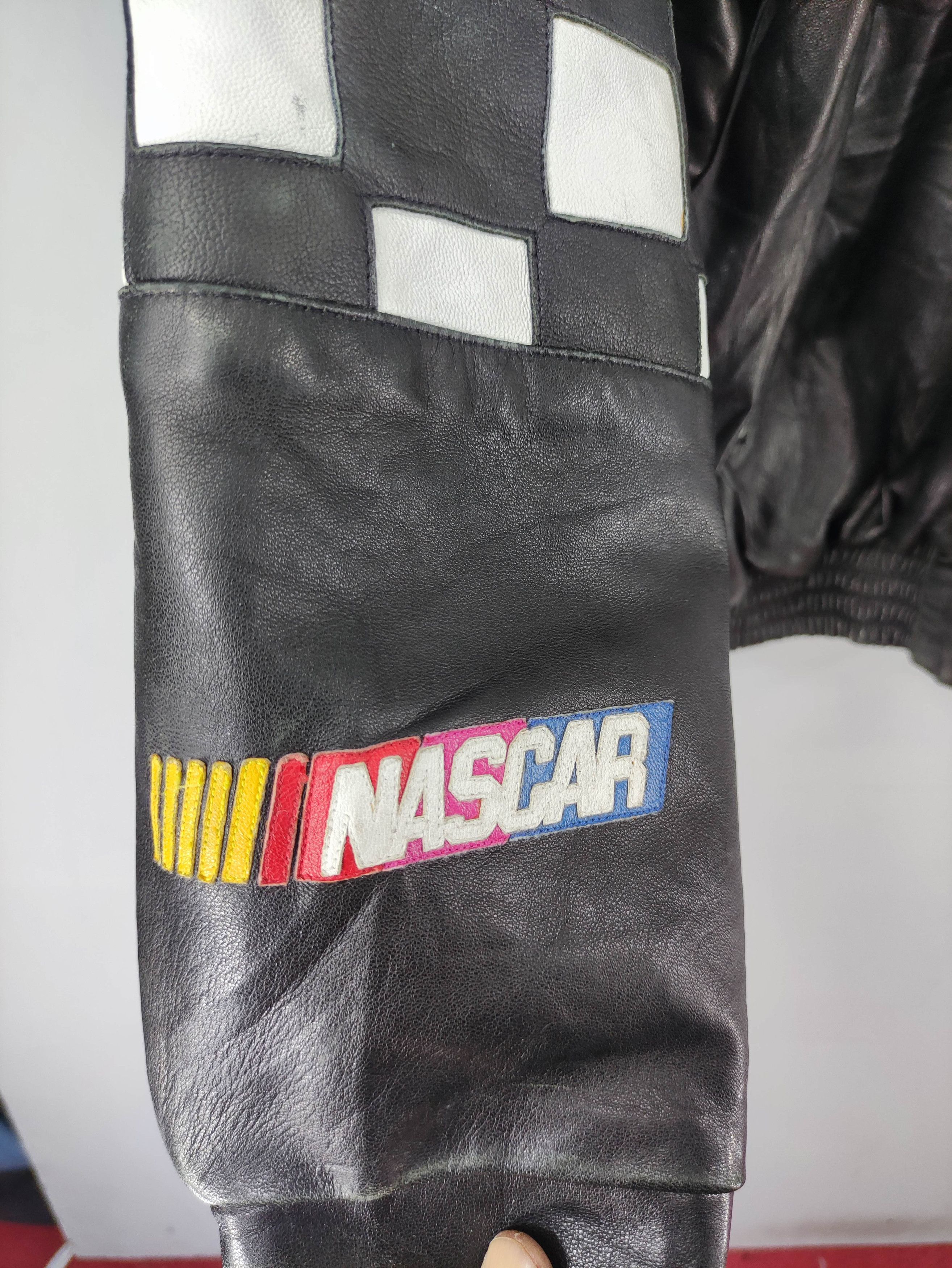 NASCAR Vintage Nascar Leather Jacket Big Logo Size US XL / EU 56 / 4 - 5 Thumbnail