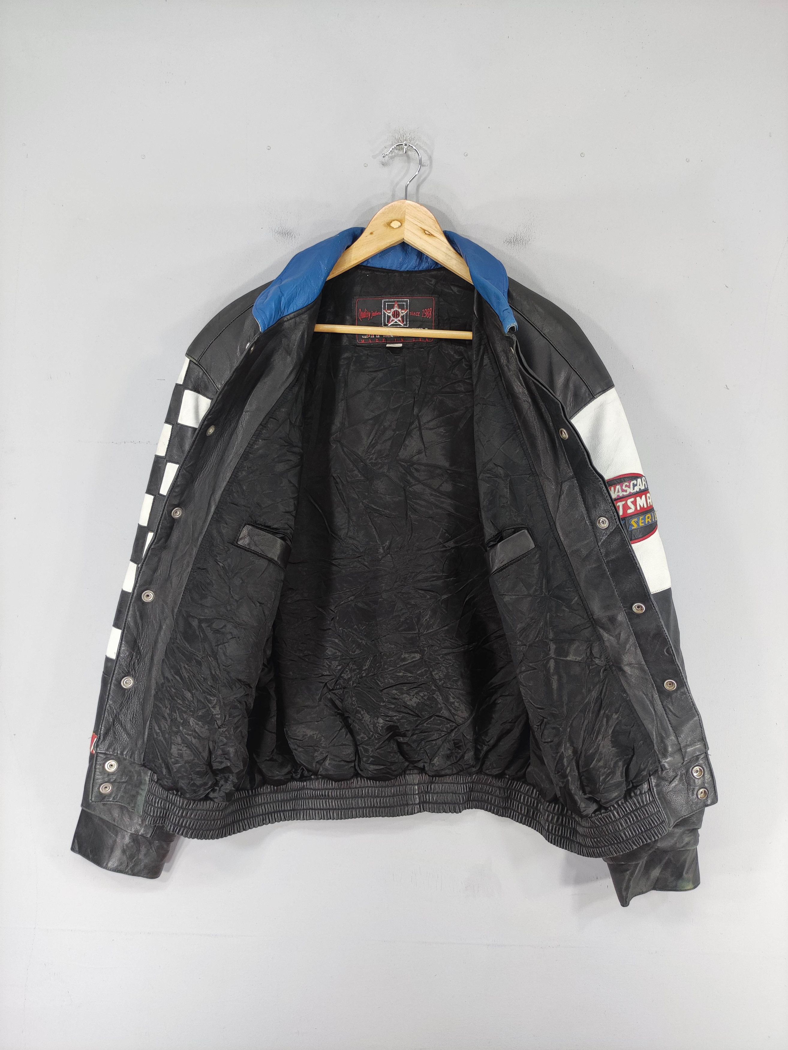 NASCAR Vintage Nascar Leather Jacket Big Logo Size US XL / EU 56 / 4 - 8 Thumbnail