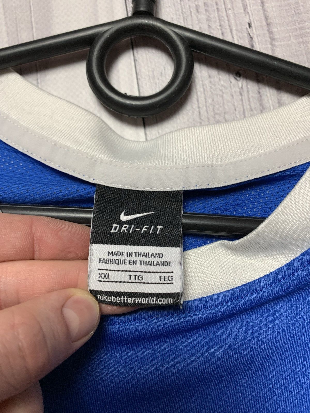 Vintage Vintage Nike Athletic Bilbao soccer shorts away rare blue Size US XXL / EU 58 / 5 - 5 Thumbnail